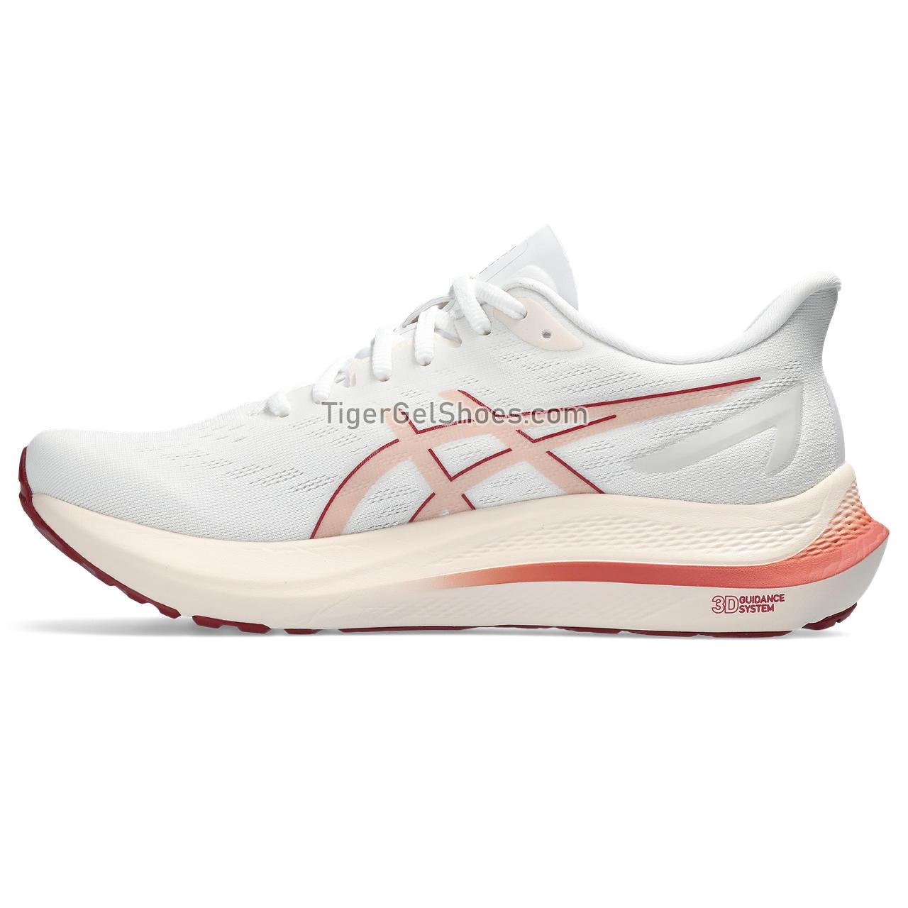 Asics Gt-2000 12 White/Light Garnet 1012B506-100 Womens Shoes