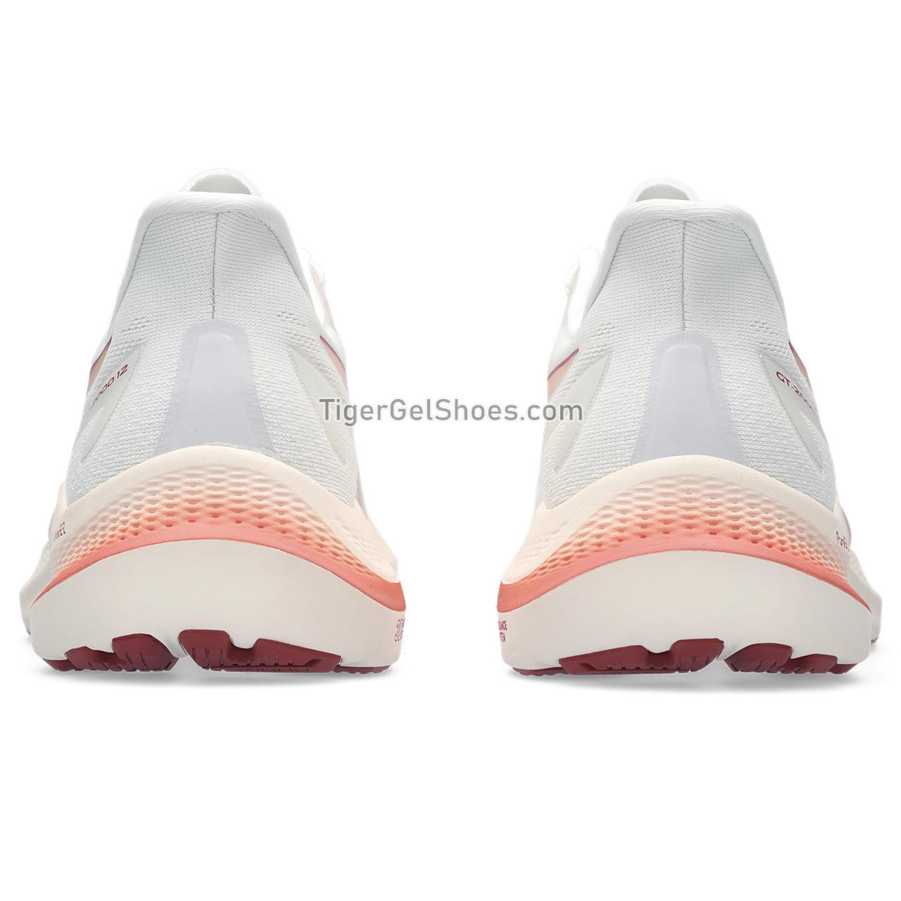 Asics Gt-2000 12 White/Light Garnet 1012B506-100 Womens Shoes