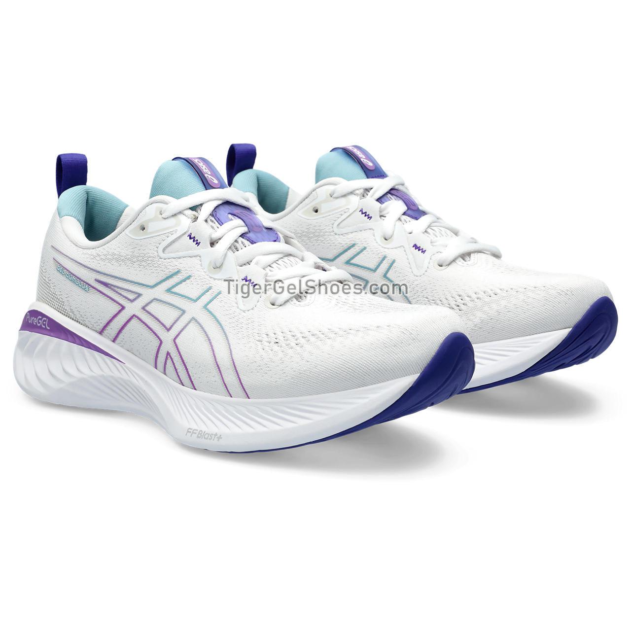 Asics Gel-cumulus 25 White/Gris Blue 1012B441-103 Womens Shoes