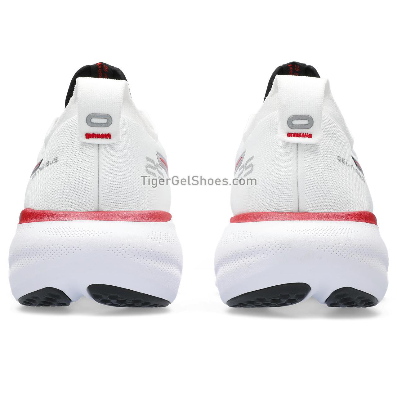 Asics Gel-nimbus 25 Anniversary White/Classic Red 1012B563-100 Womens Shoes
