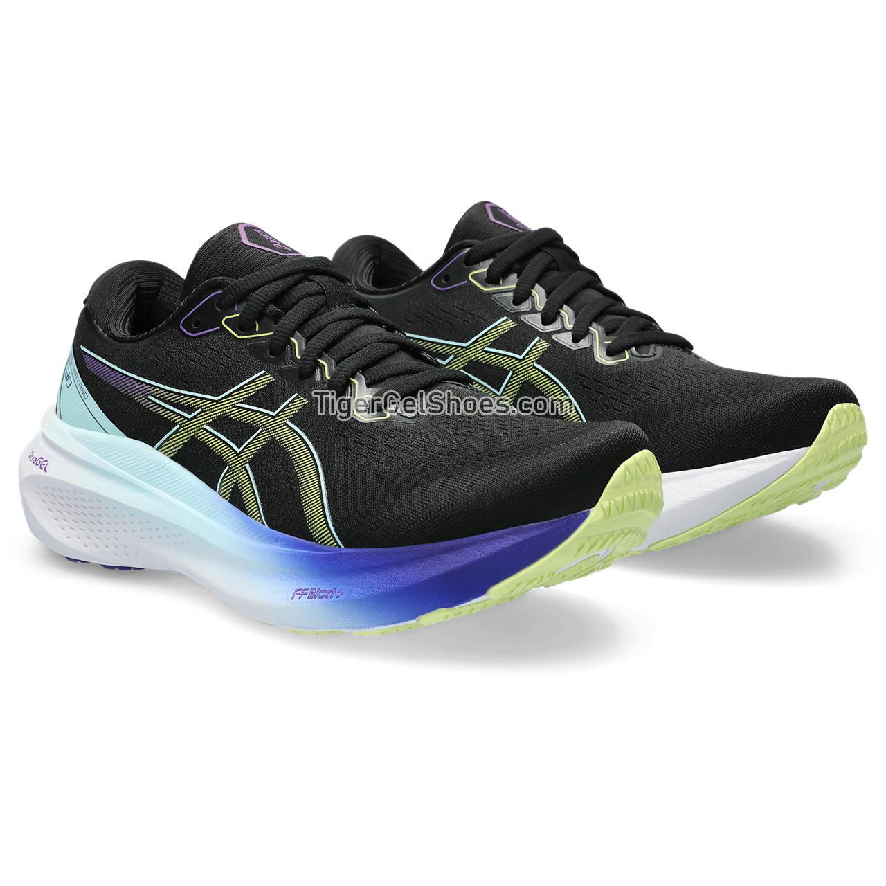 Asics Gel-kayano 30 Black/Glow Yellow 1012B357-003 Womens Shoes