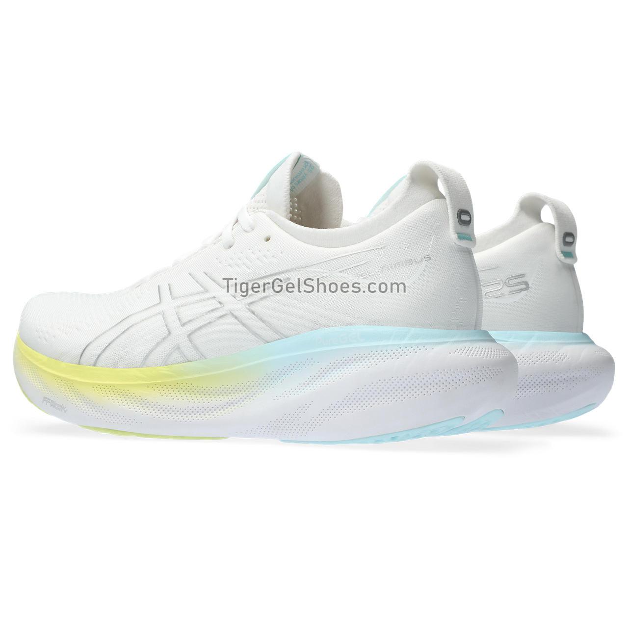Asics Gel-nimbus 25 White/Pure Silver 1012B356-105 Womens Shoes