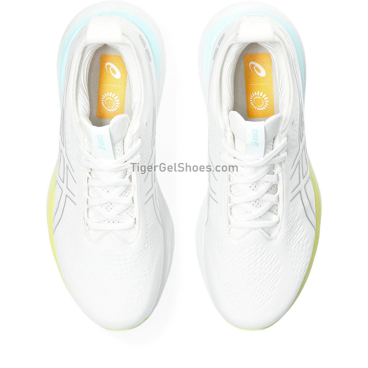 Asics Gel-nimbus 25 White/Pure Silver 1012B356-105 Womens Shoes