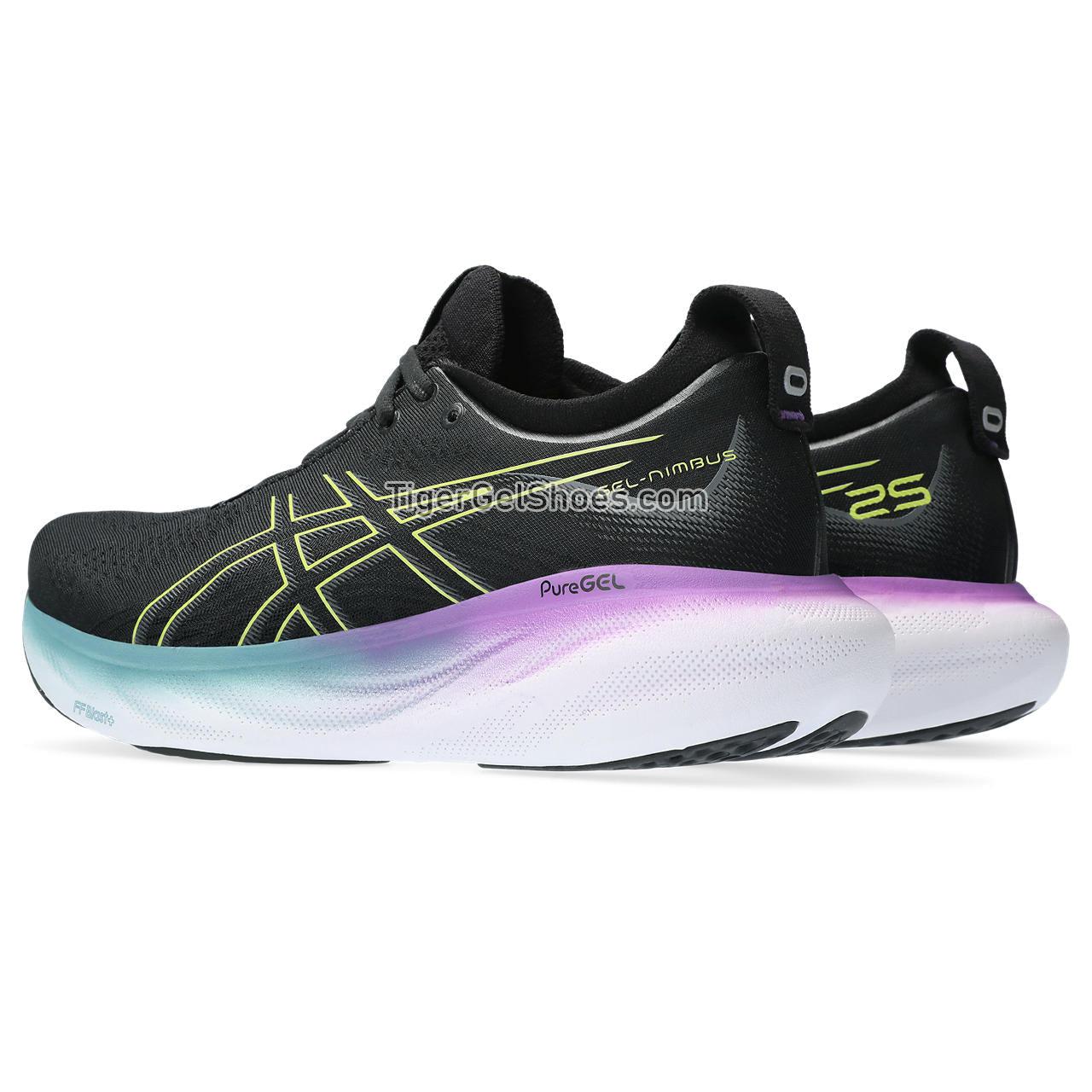 Asics Gel-nimbus 25 Black/Glow Yellow 1012B356-004 Womens Shoes