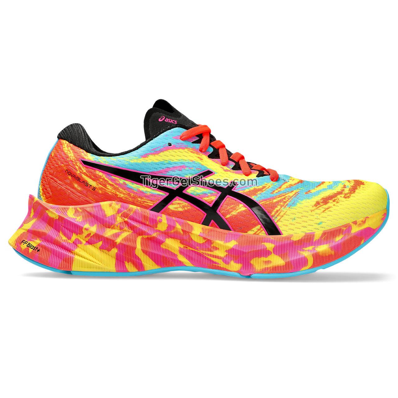 Asics Novablast 3 Aquarium/Vibrant Yellow 1012B612-400 Womens Shoes