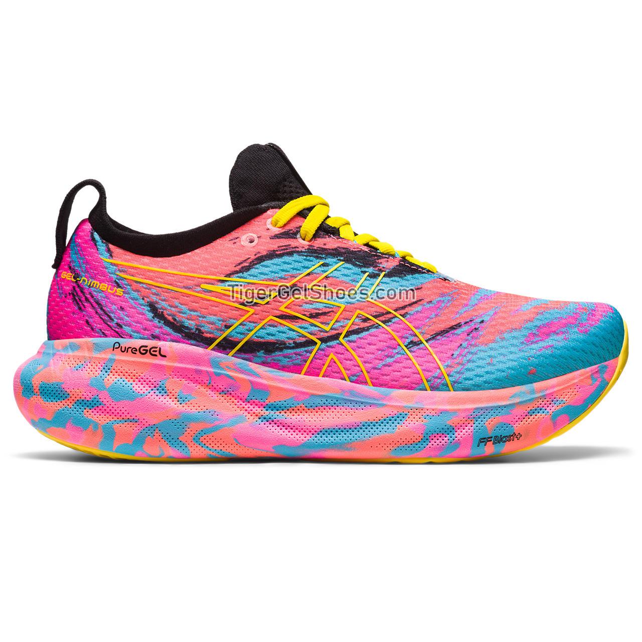 Asics Gel-nimbus 25 Aquarium/Vibrant Yellow 1012B586-400 Womens Shoes