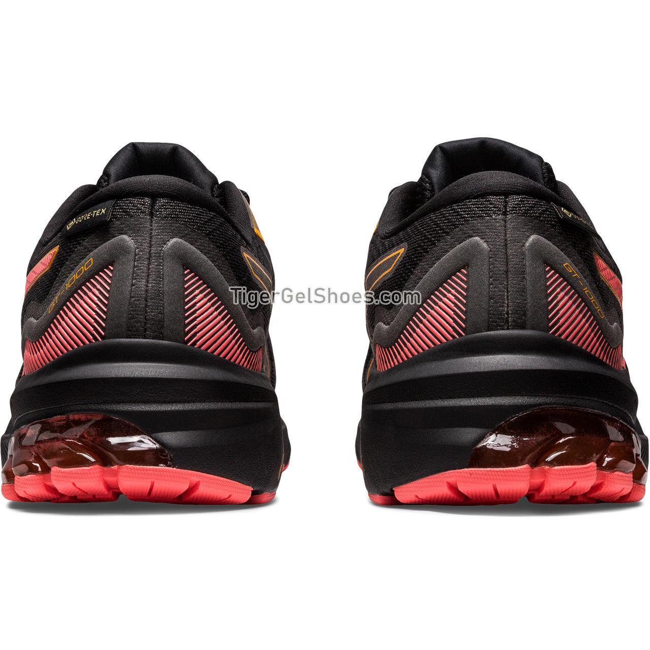 Asics Gt-1000 11 Gtx Black/Papaya 1012B277-003 Womens Shoes