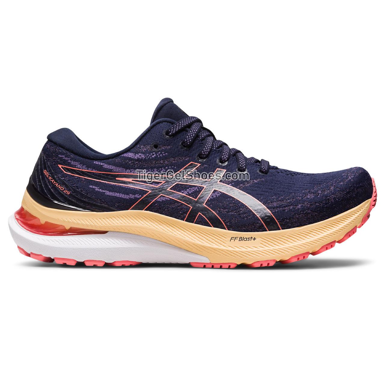 Asics Gel-kayano 29 (d) Midnight/Papaya 1012B297-402 Womens Shoes