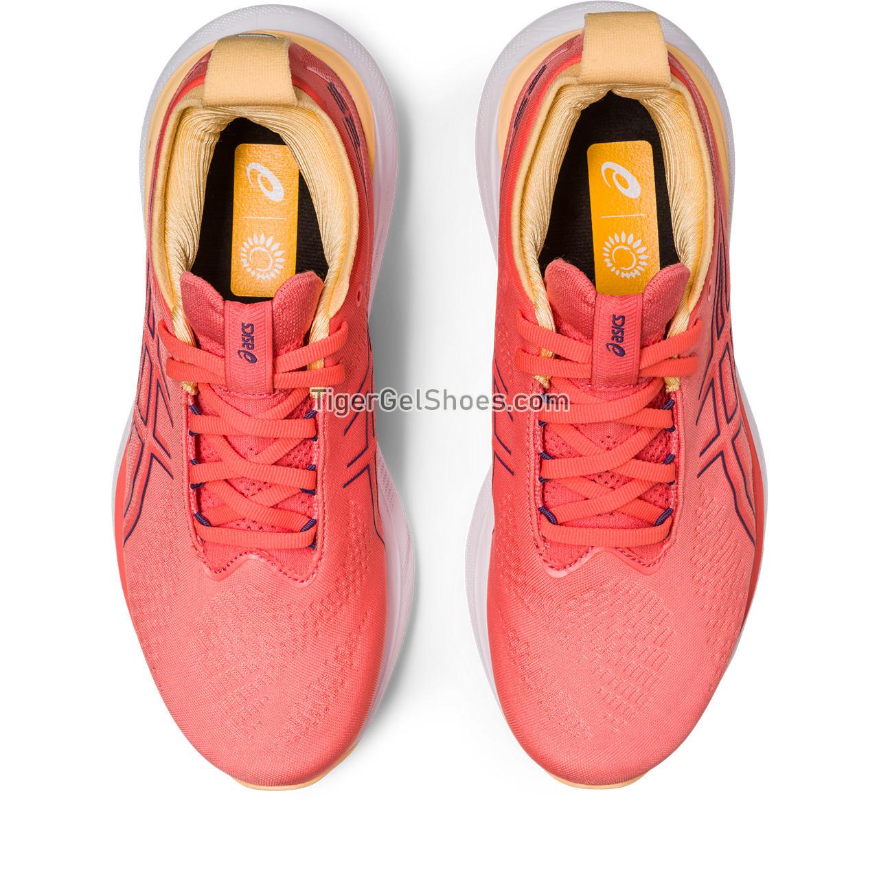 Asics Gel-nimbus 25 Papaya/Dusty Purple 1012B356-700 Womens Shoes