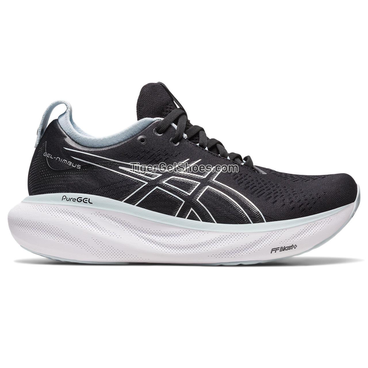 Asics Gel-nimbus 25 Black/Reborn Blue 1012B356-003 Womens Shoes