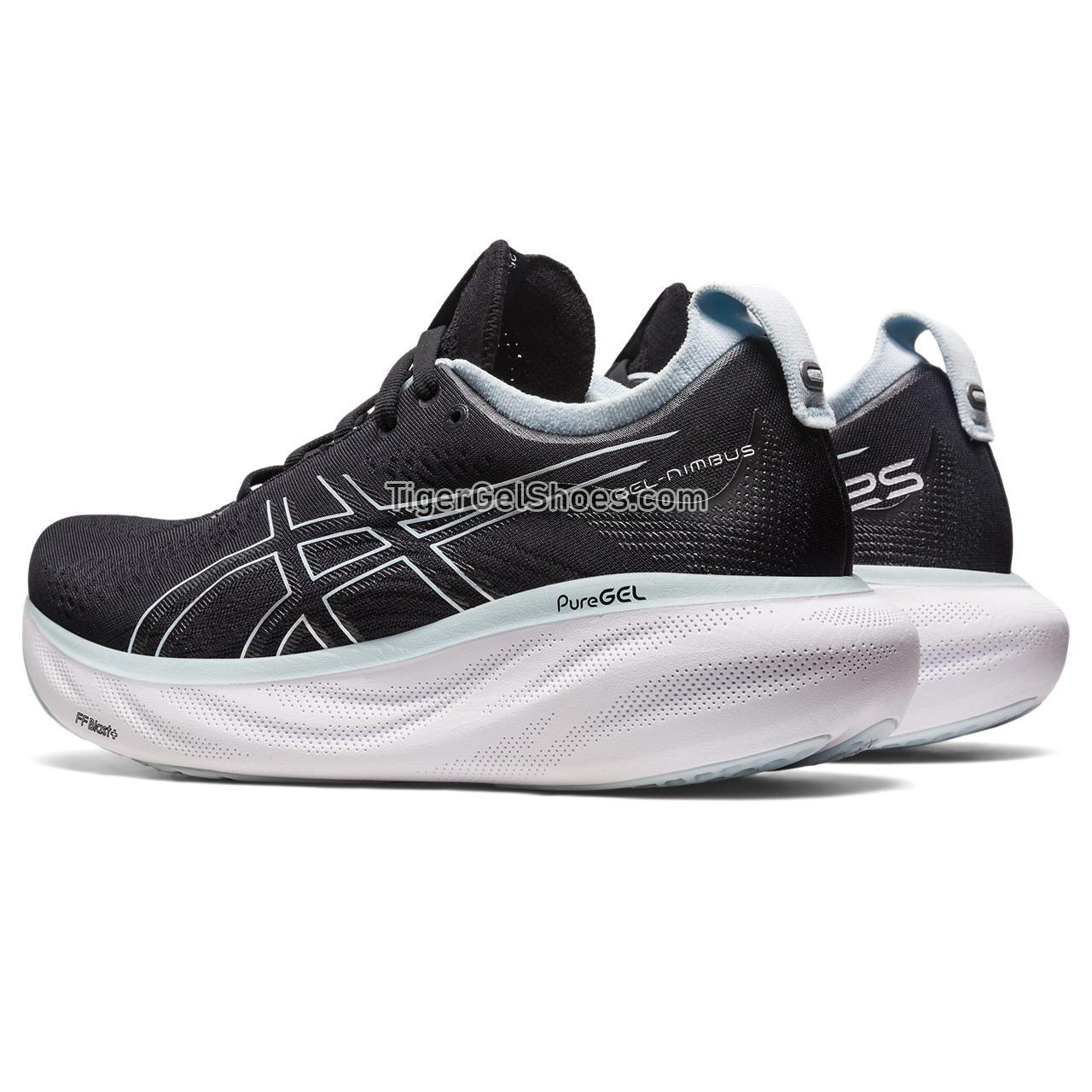 Asics Gel-nimbus 25 Black/Reborn Blue 1012B356-003 Womens Shoes