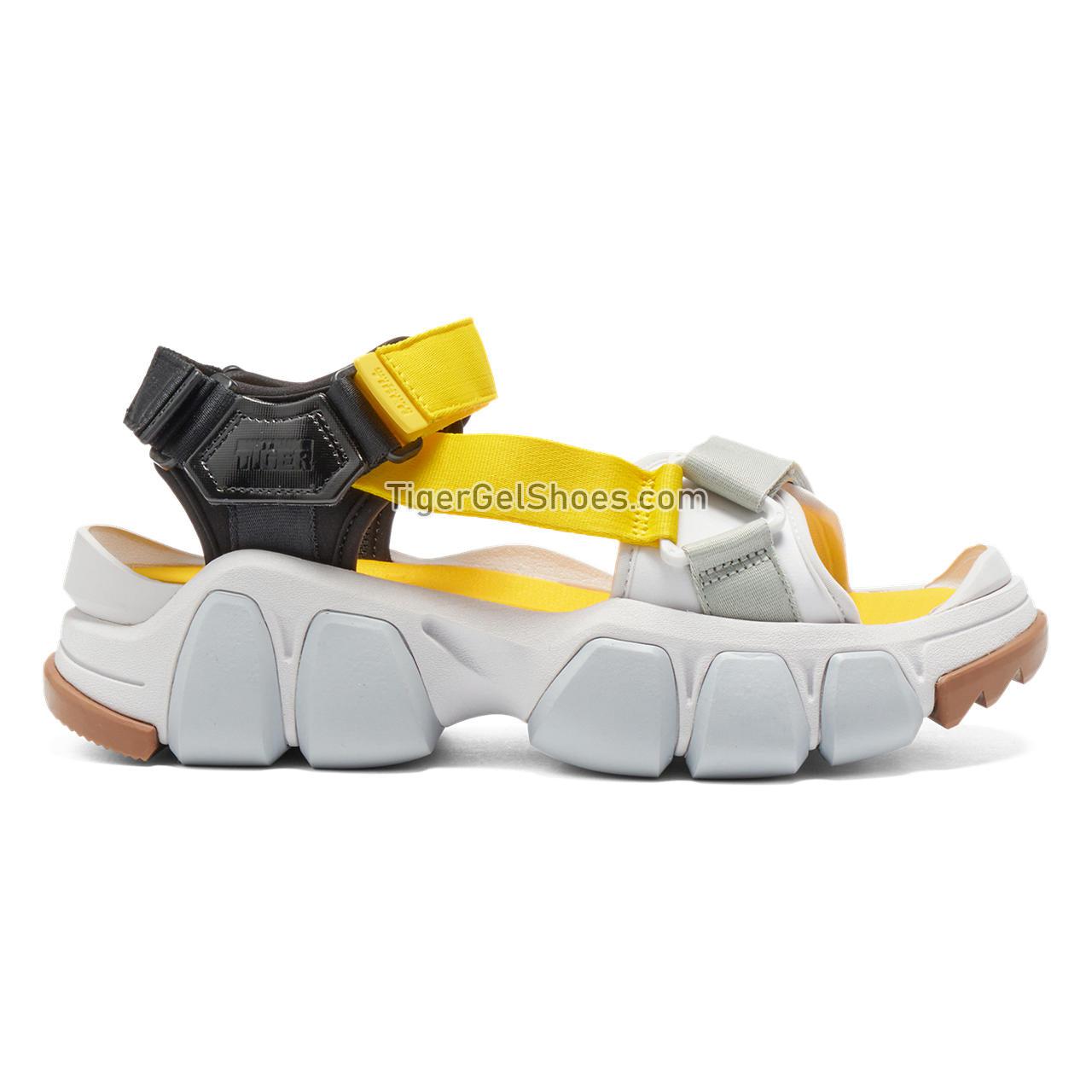 Onitsuka Tiger Dentigre Belted Piedmont-grey/Vibrant-yellow 1183C188-021 Mens Womens Shoes