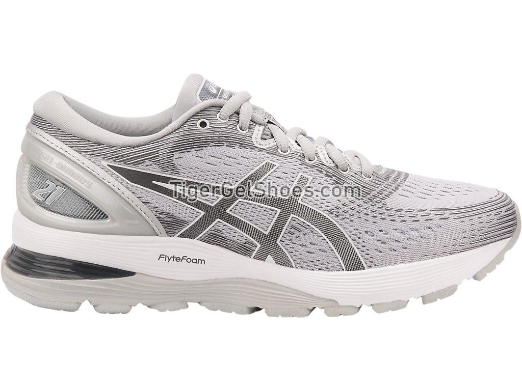 Asics GEL-Nimbus 21 (D) Mid Grey/Silver 1012A155-020 Womens Running Shoes