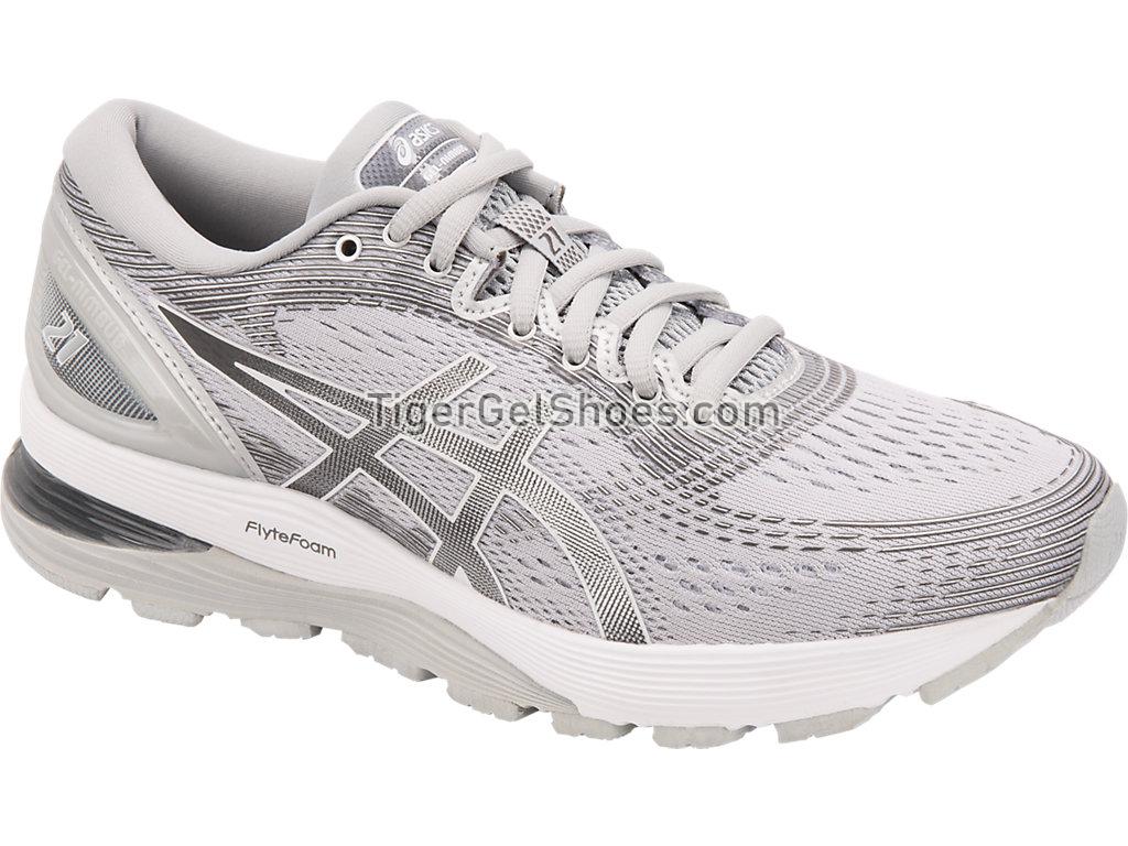Asics GEL-Nimbus 21 (D) Mid Grey/Silver 1012A155-020 Womens Running Shoes