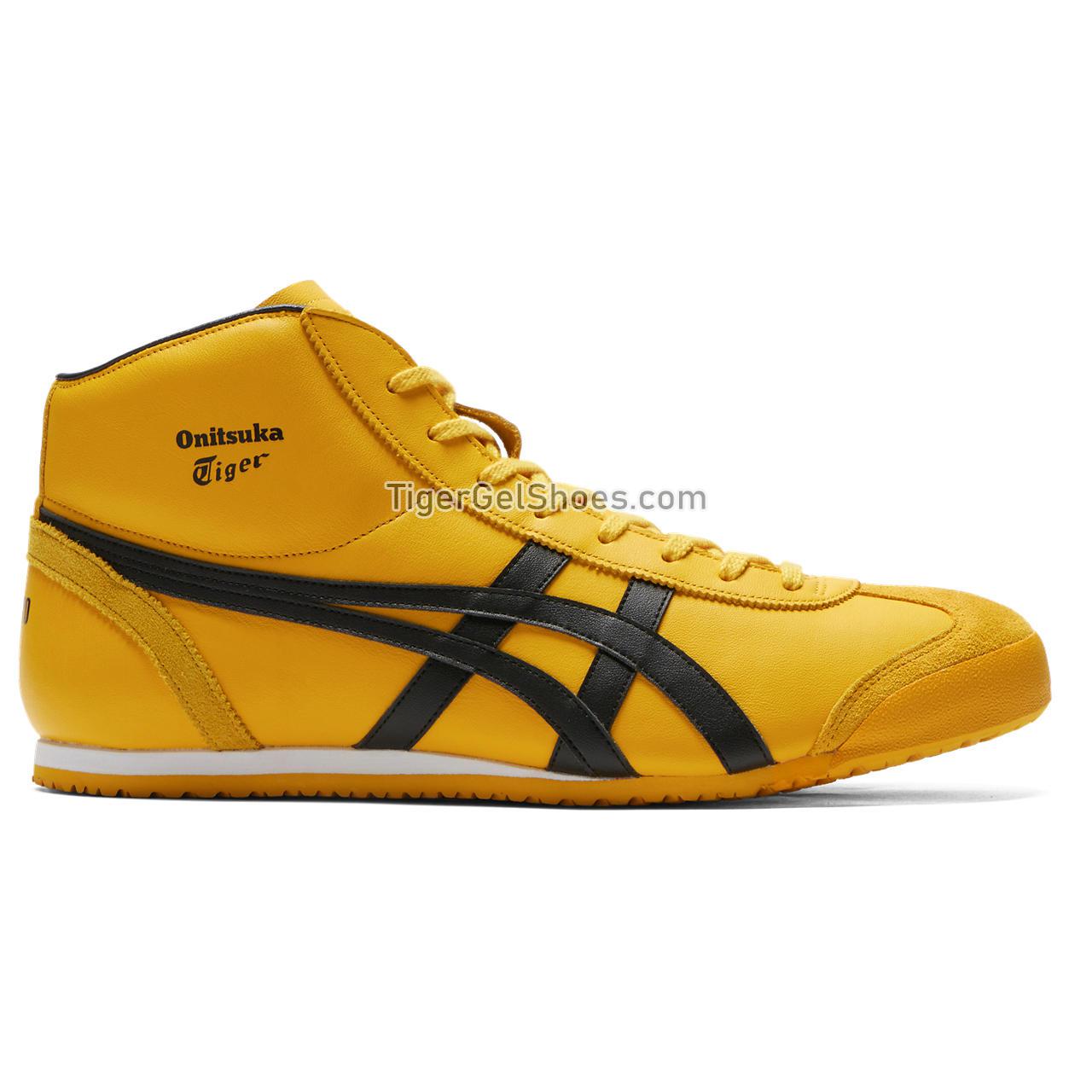 Onitsuka Tiger Mexico Mid Runner Yellow/Black 1183B577-751 Mens Womens Shoes