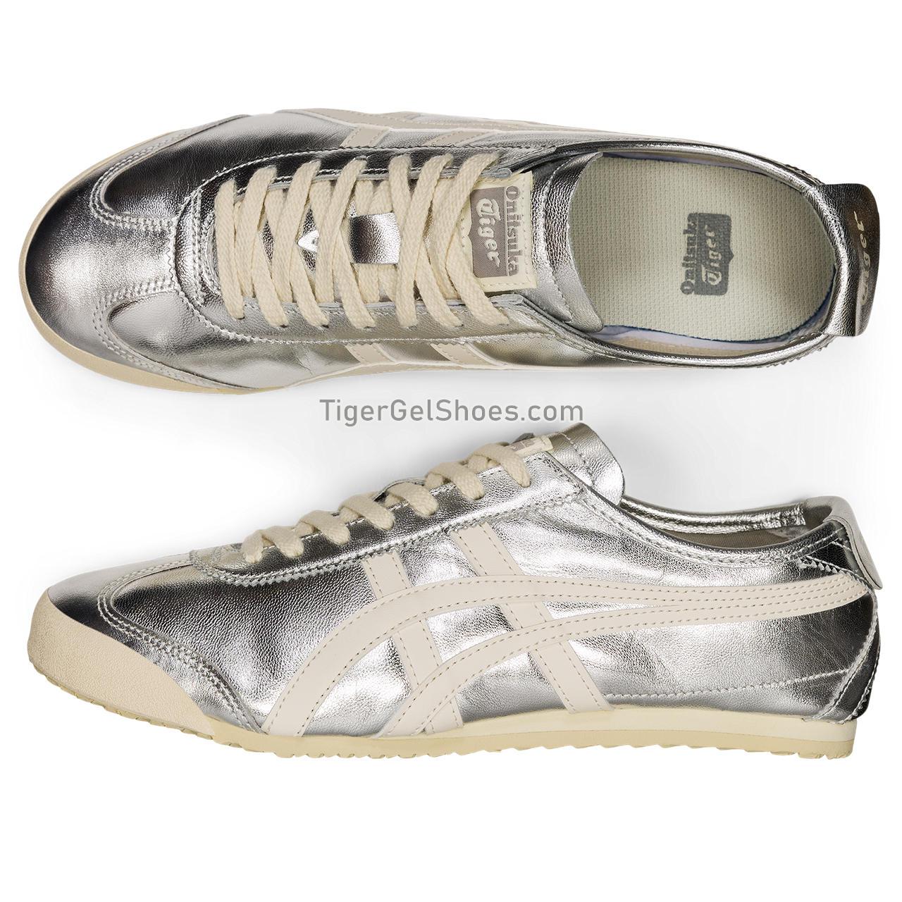 Onitsuka Tiger Mexico 66 Silver/Off-white 1183B566-021 Mens Womens Shoes