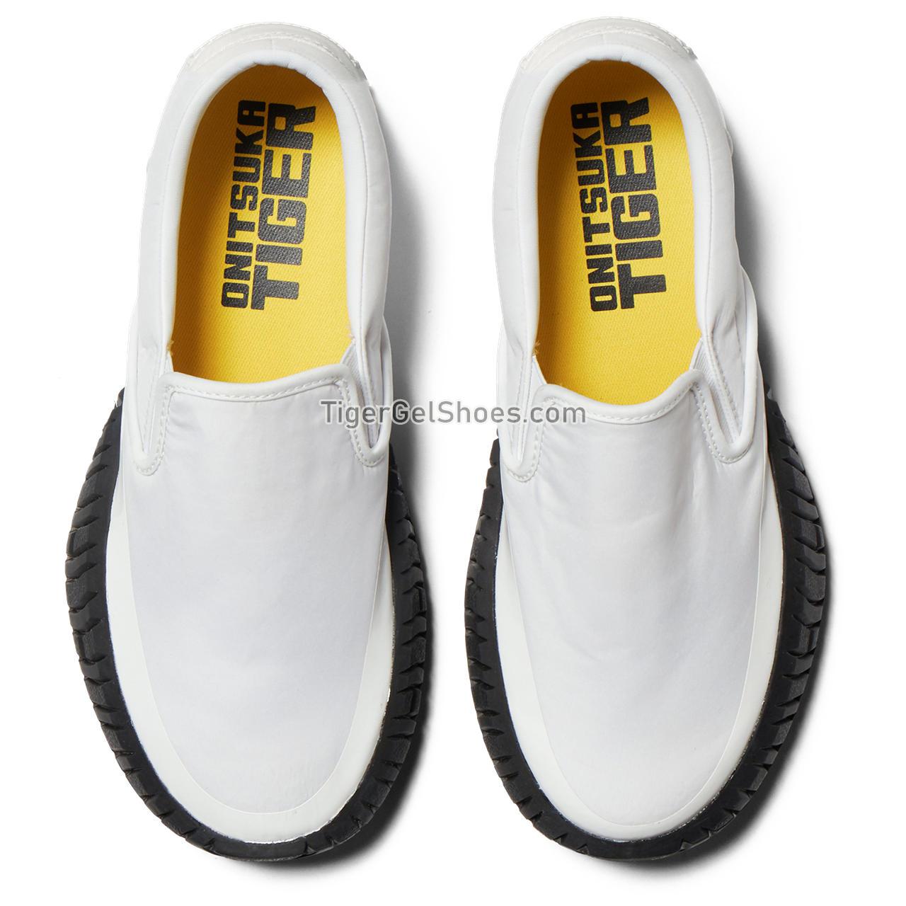 Onitsuka Tiger Duck Tiger Slip-on White/Black 1183C224-100 Mens Womens Shoes