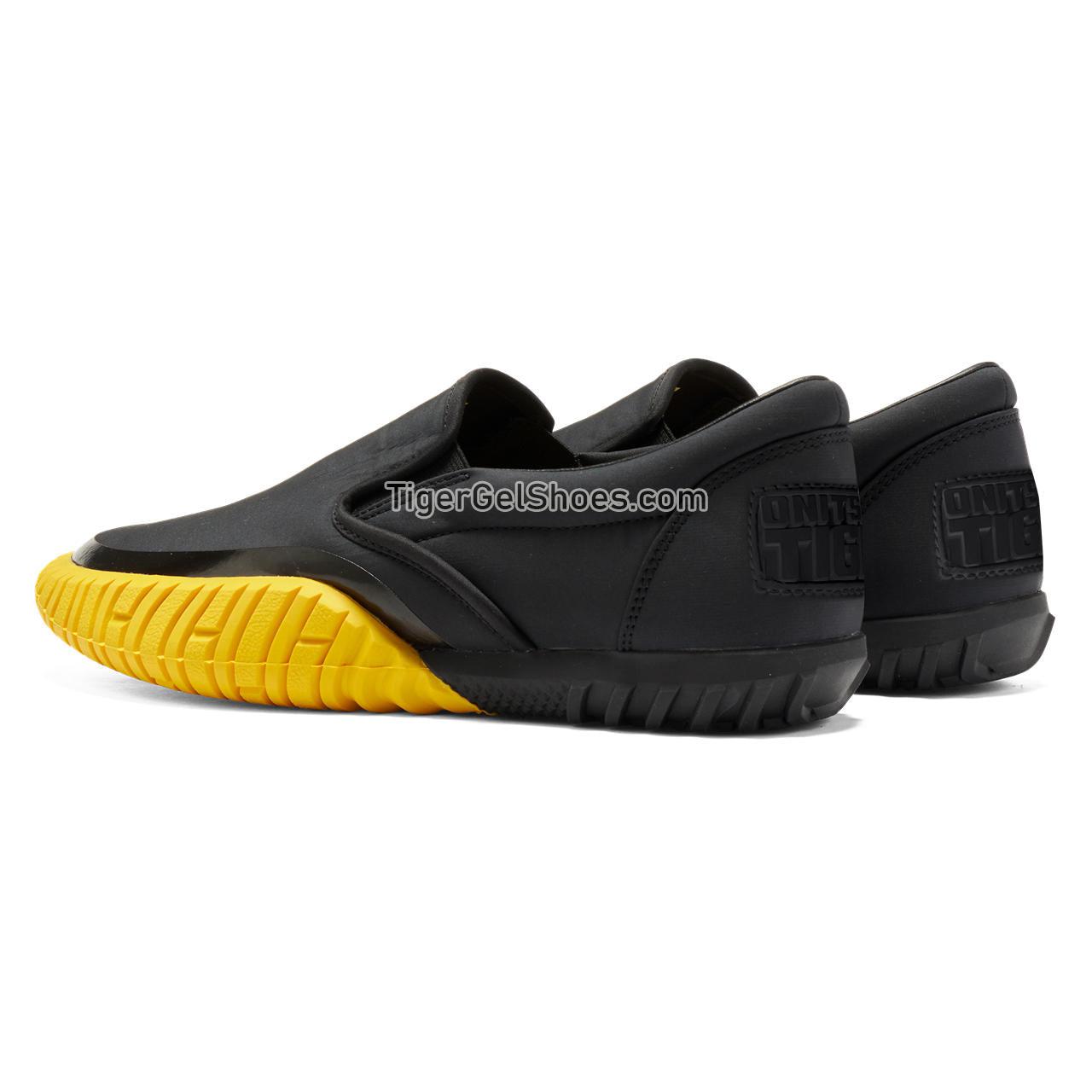 Onitsuka Tiger Duck Tiger Slip-on Black/Tai-chi-yellow 1183C224-001 Mens Womens Shoes