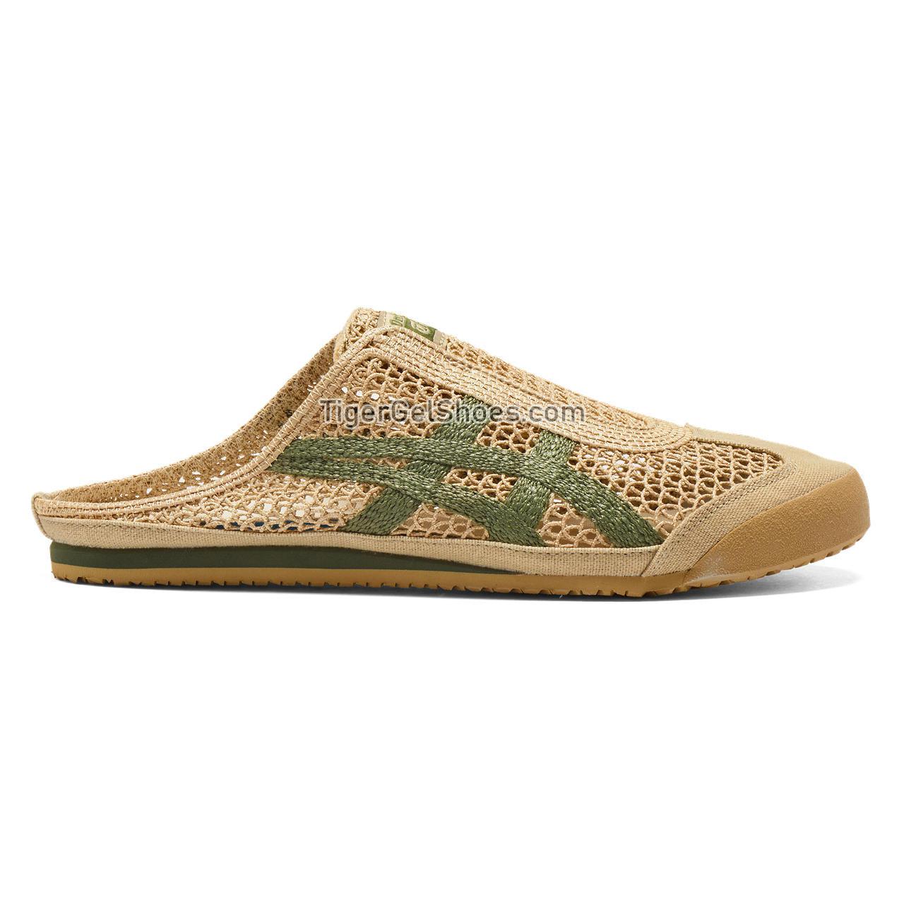 Onitsuka Tiger Mexico 66 Sabot Beige/Green 1183C123-252 Mens Womens Shoes