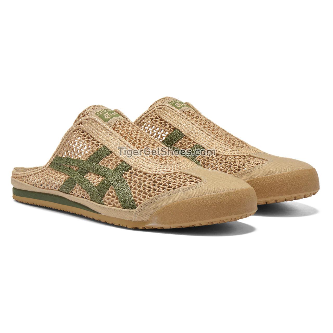 Onitsuka Tiger Mexico 66 Sabot Beige/Green 1183C123-252 Mens Womens Shoes