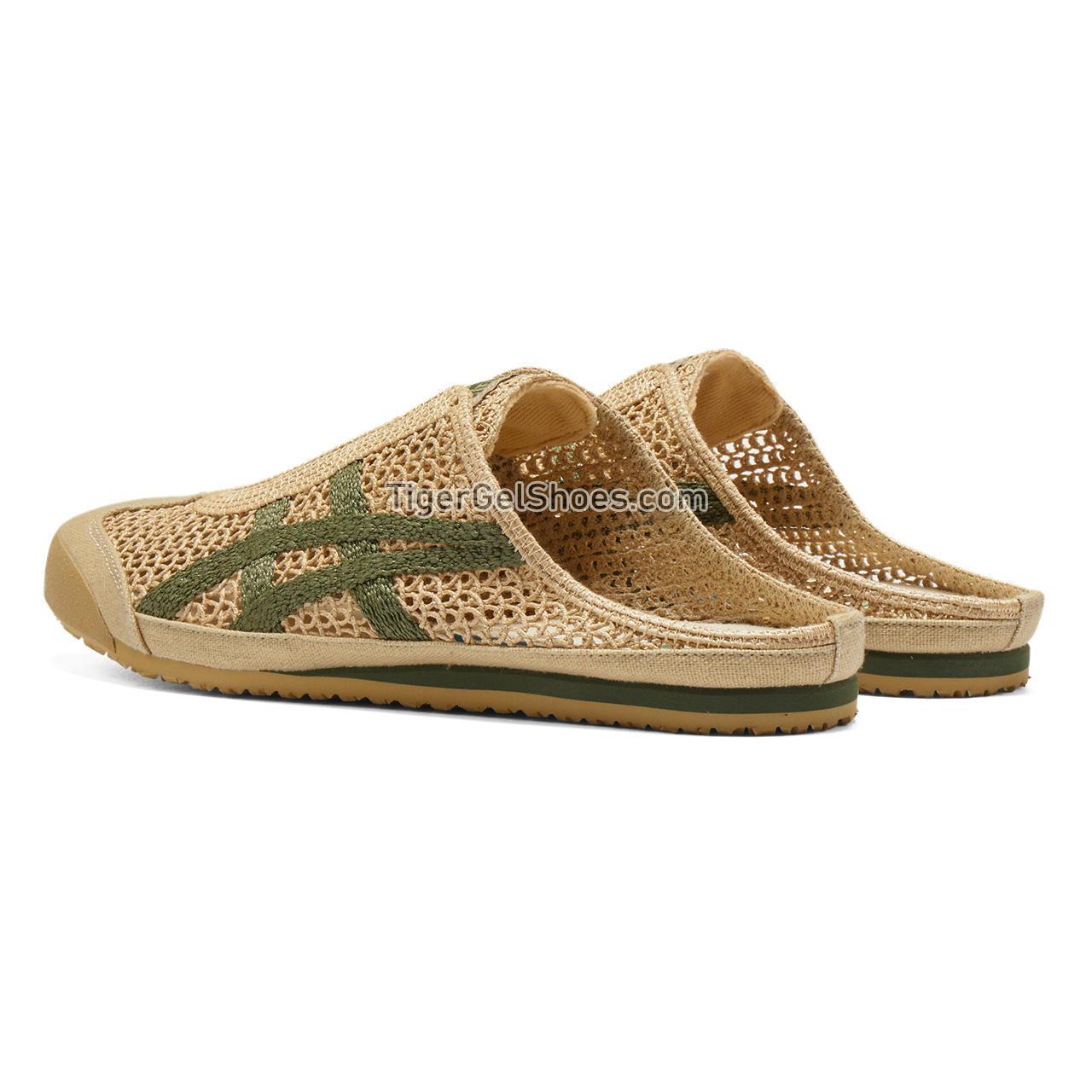 Onitsuka Tiger Mexico 66 Sabot Beige/Green 1183C123-252 Mens Womens Shoes
