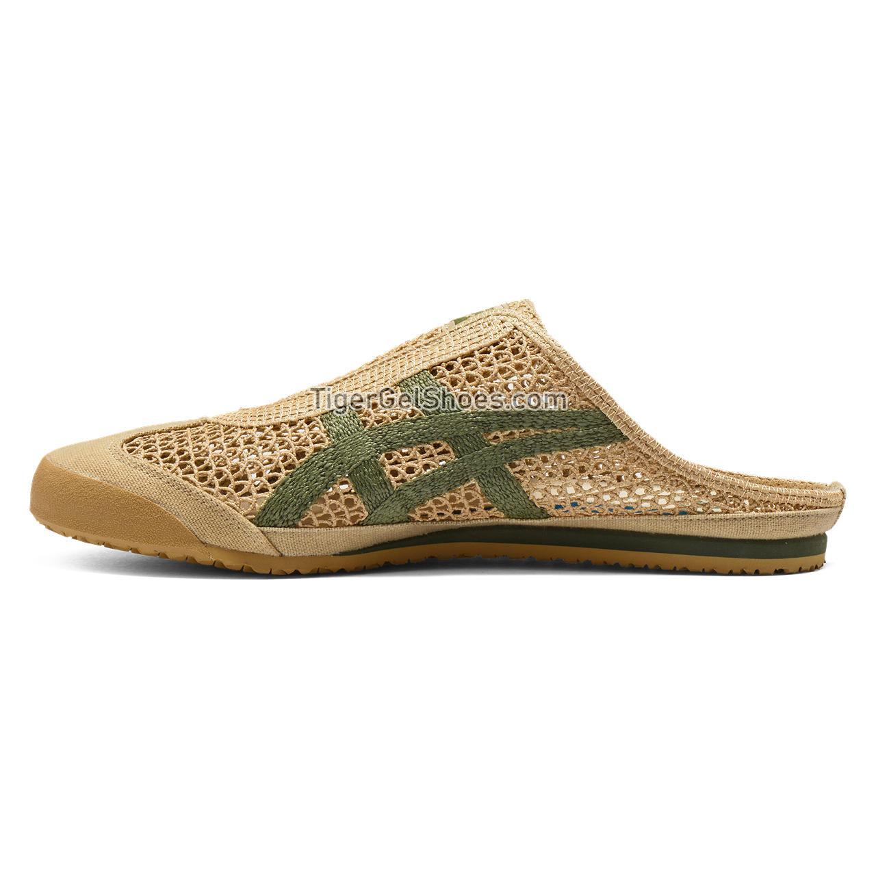 Onitsuka Tiger Mexico 66 Sabot Beige/Green 1183C123-252 Mens Womens Shoes