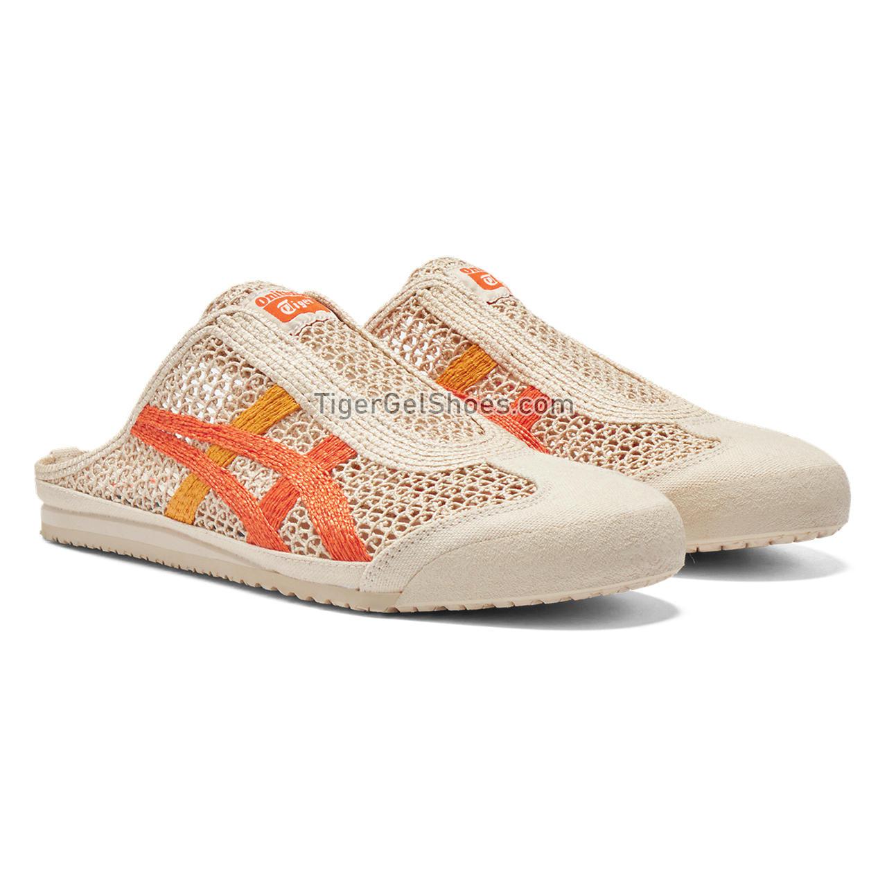 Onitsuka Tiger Mexico 66 Sabot Oatmeal/Habanero 1183C123-251 Mens Womens Shoes