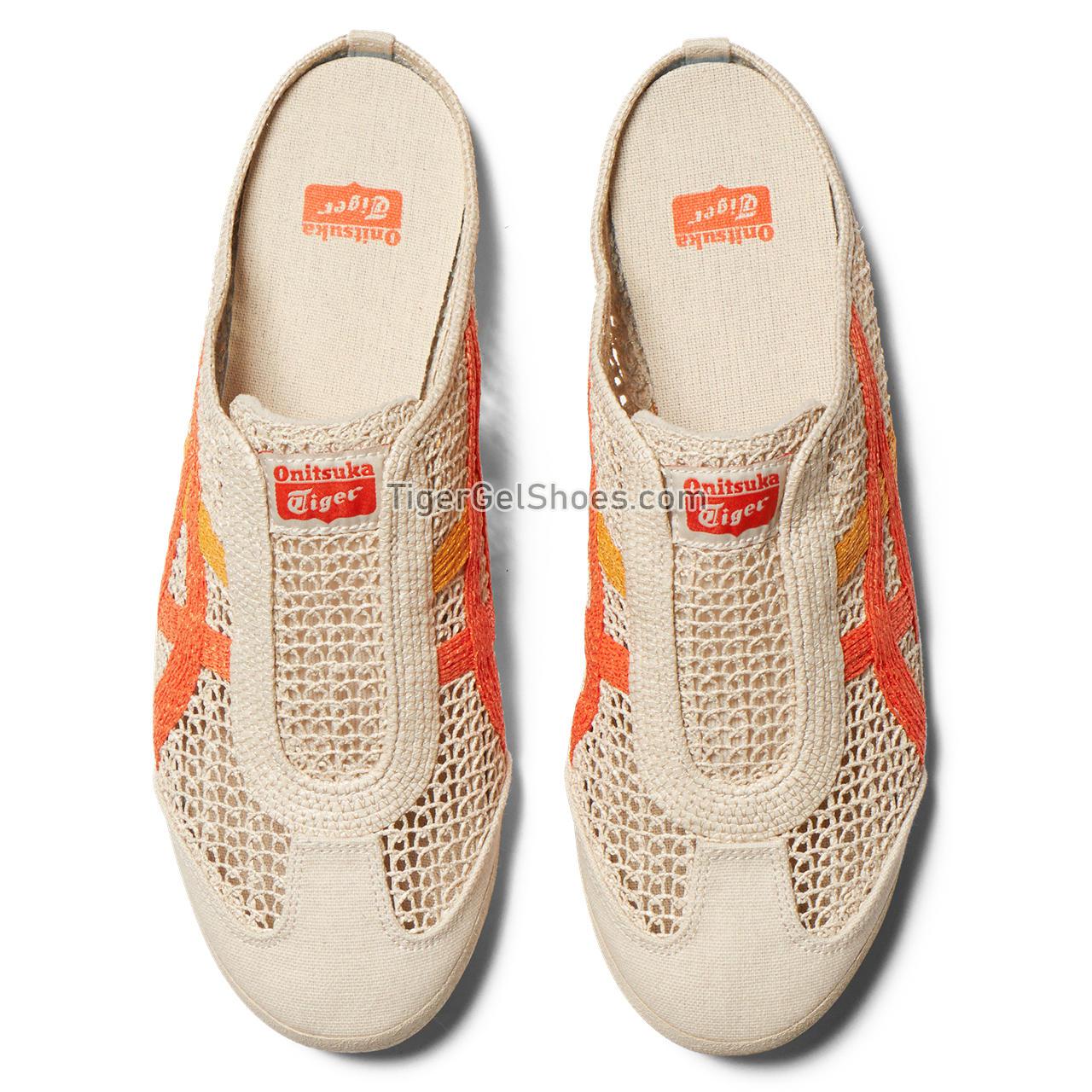 Onitsuka Tiger Mexico 66 Sabot Oatmeal/Habanero 1183C123-251 Mens Womens Shoes