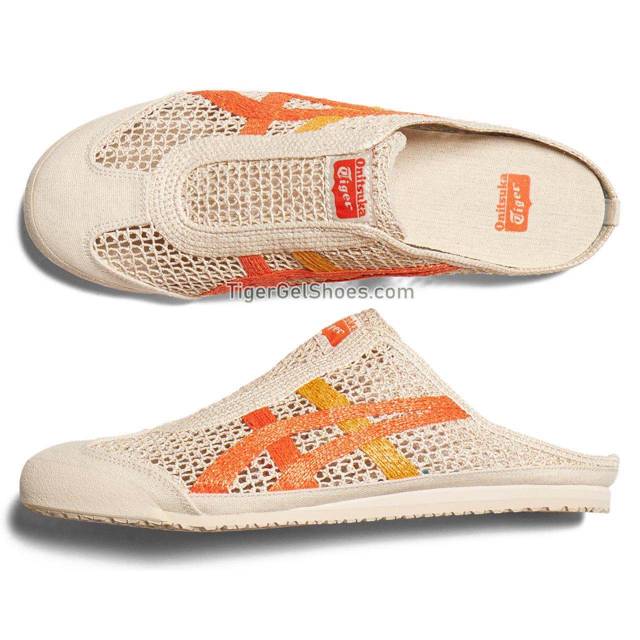 Onitsuka Tiger Mexico 66 Sabot Oatmeal/Habanero 1183C123-251 Mens Womens Shoes