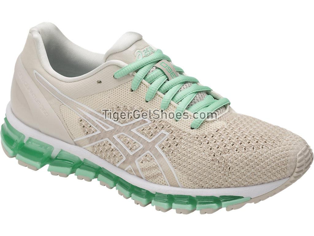 Asics GEL-Quantum 360 Knit Birch/Cream/Ice Green T778N-0200 Womens Running Shoes