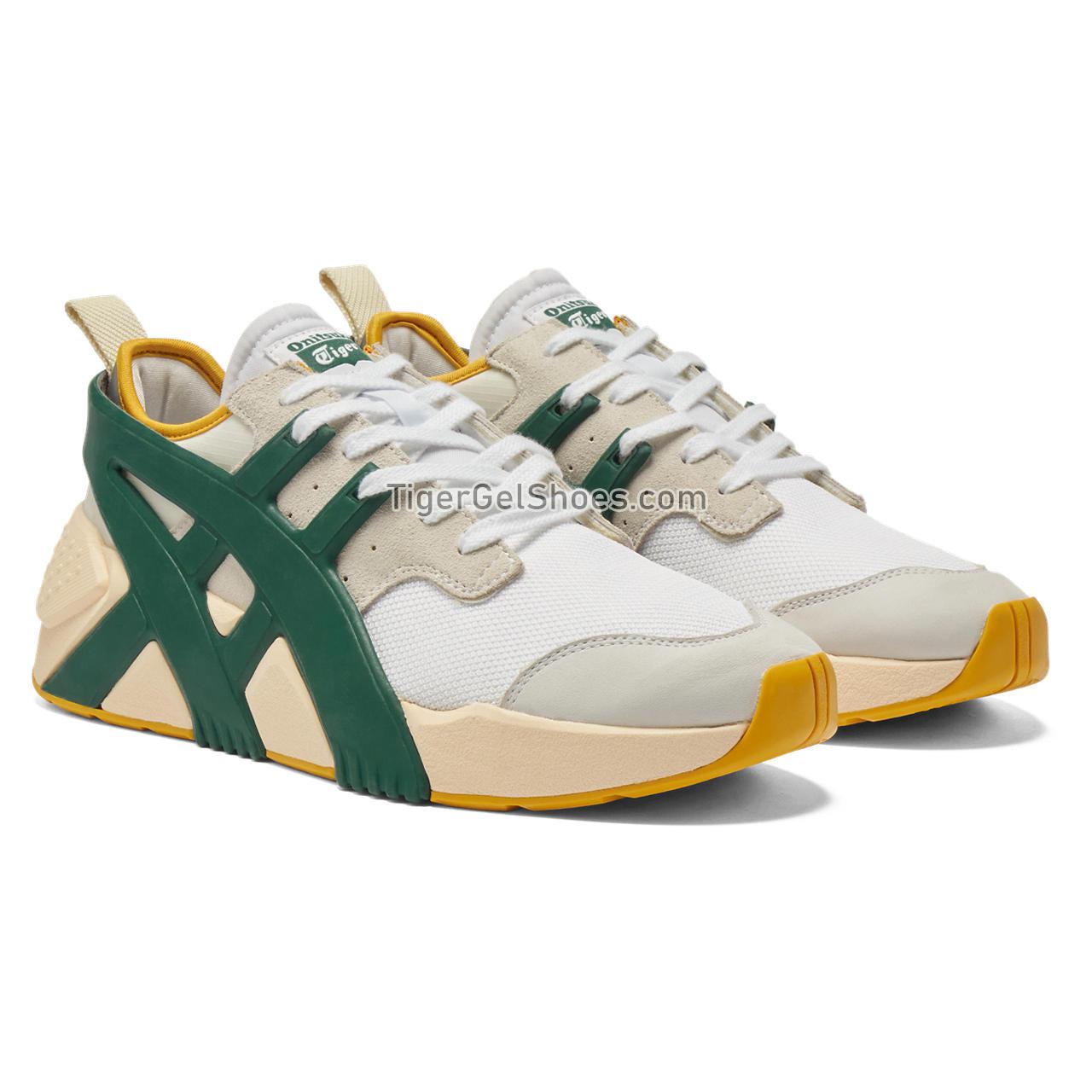 Onitsuka Tiger Big Logo Trainer 2.0 White/Pine-green 1183A795-102 Mens Womens Shoes