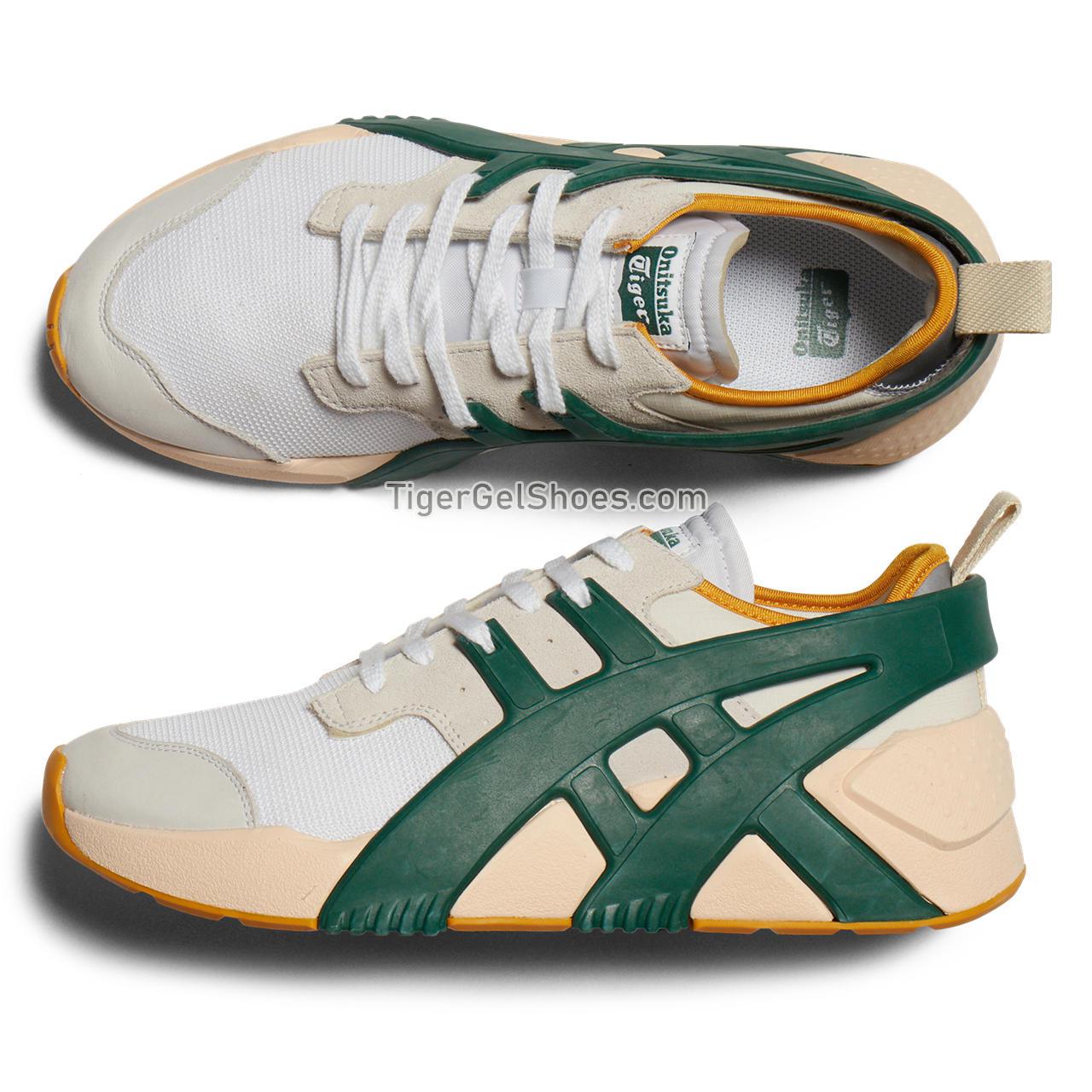 Onitsuka Tiger Big Logo Trainer 2.0 White/Pine-green 1183A795-102 Mens Womens Shoes