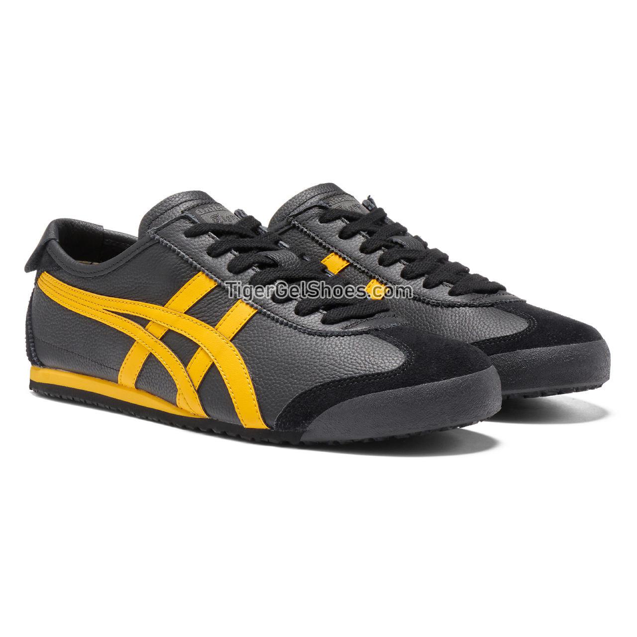 Onitsuka Tiger Mexico 66 Black/Yellow 1183A201-003 Mens Womens Shoes