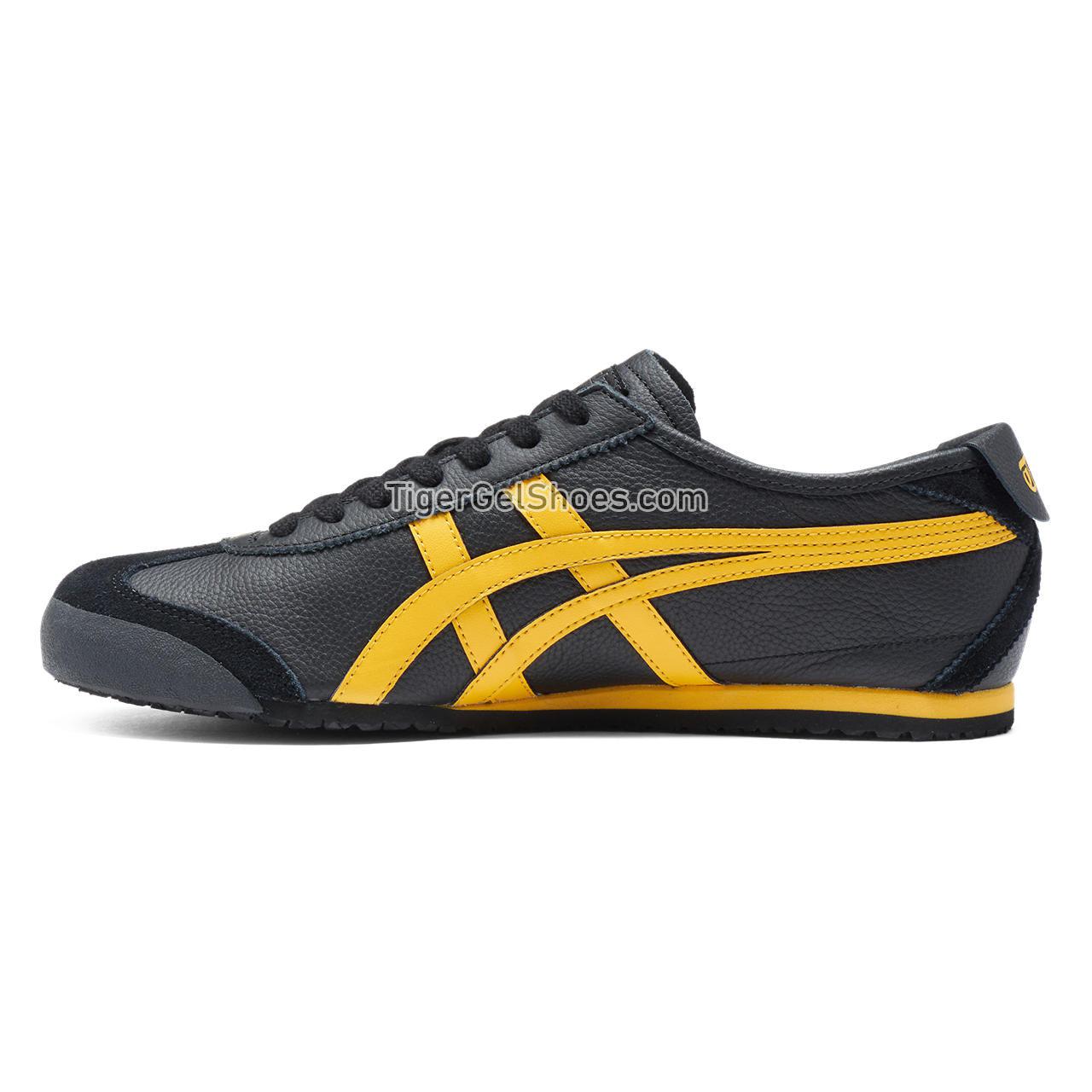Onitsuka Tiger Mexico 66 Black/Yellow 1183A201-003 Mens Womens Shoes