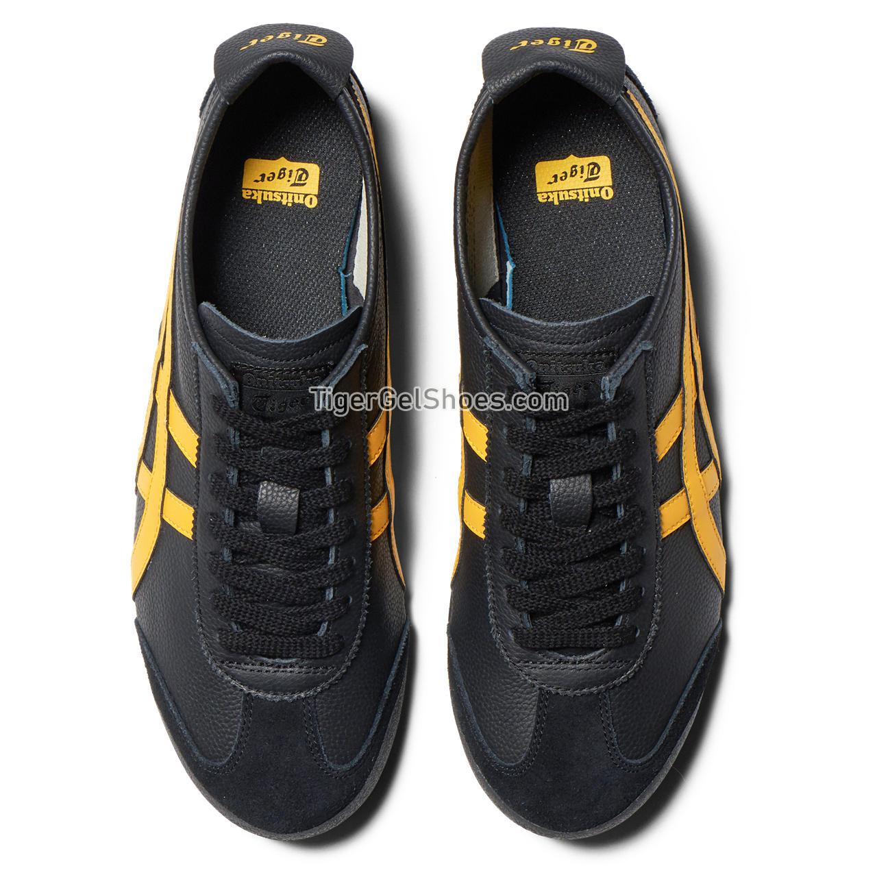 Onitsuka Tiger Mexico 66 Black/Yellow 1183A201-003 Mens Womens Shoes