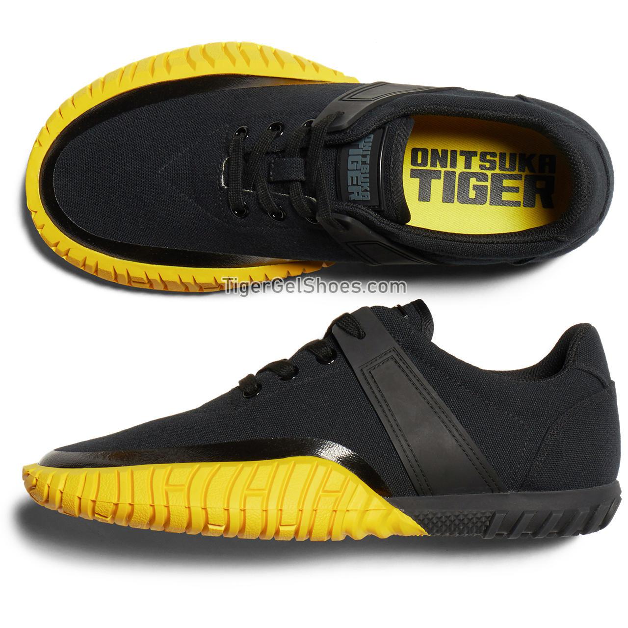Onitsuka Tiger Duck Tiger Black/Tai-chi-yellow 1183C166-001 Mens Womens Shoes