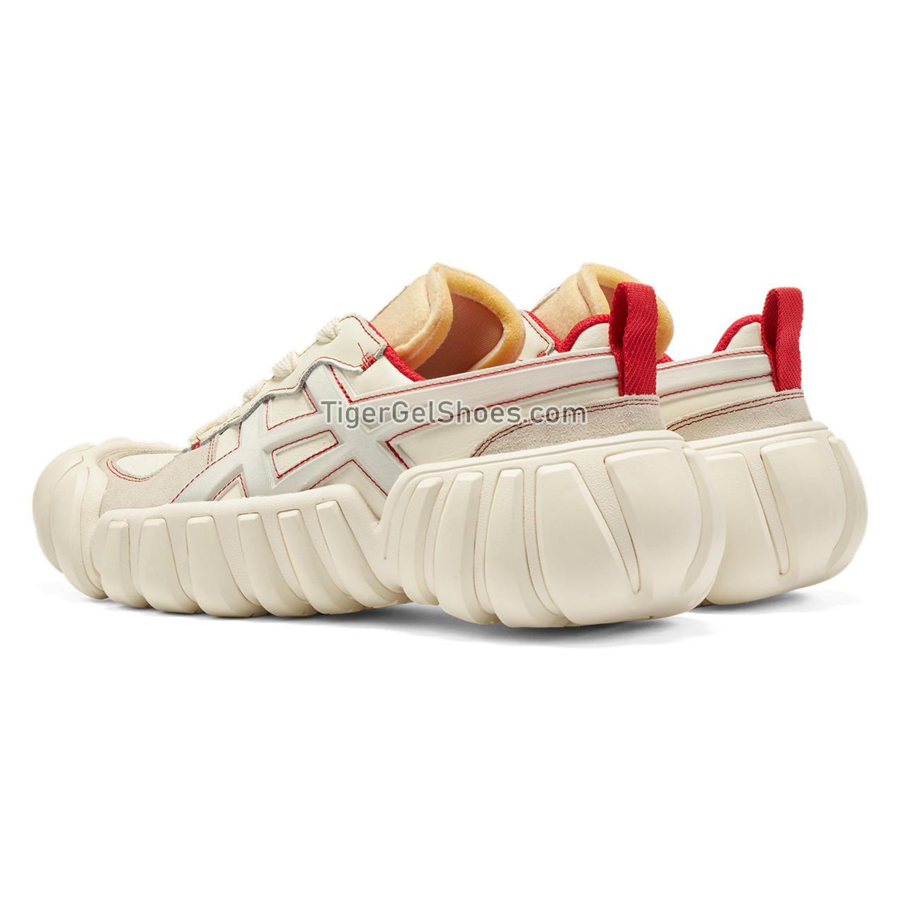 Onitsuka Tiger Dentigre Ls White/Fiery-red 1183C232-100 Mens Womens Shoes