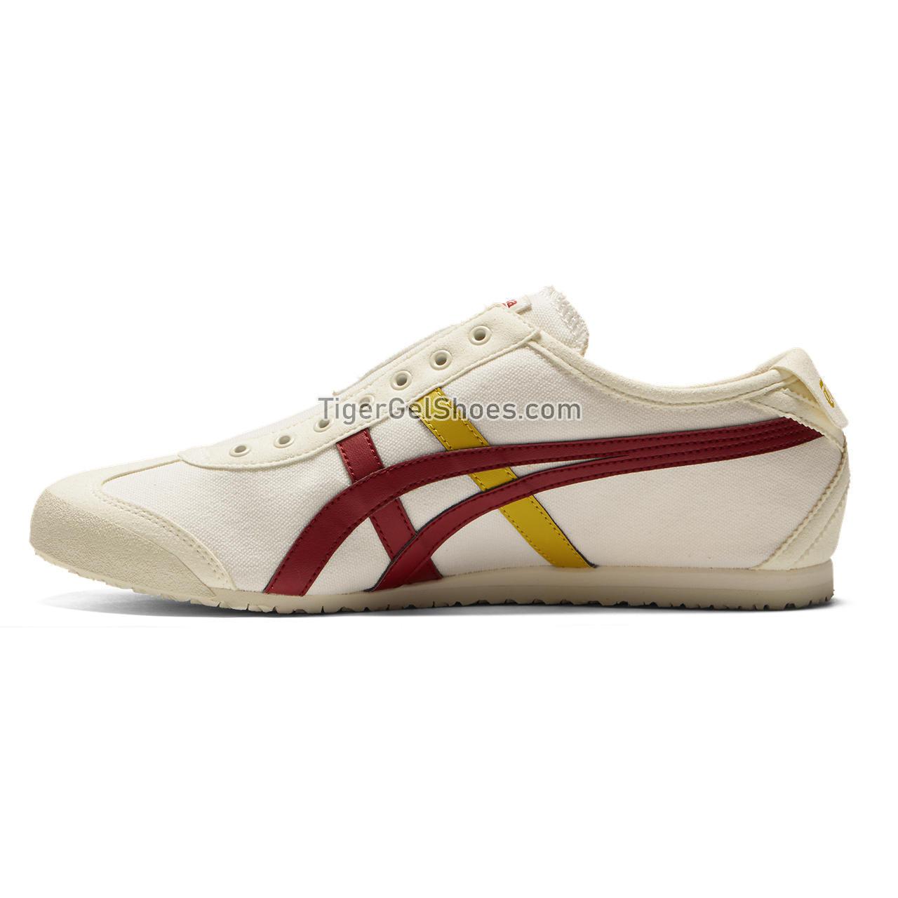 Onitsuka Tiger Mexico 66 Slip-on Cream/Beet-juice 1183A360-123 Mens Womens Shoes