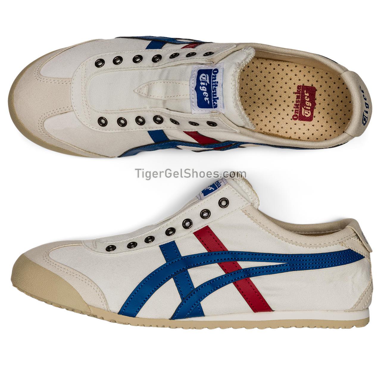 Onitsuka Tiger Mexico 66 Slip-on White/Tricolor 1183A360-121 Mens Womens Shoes