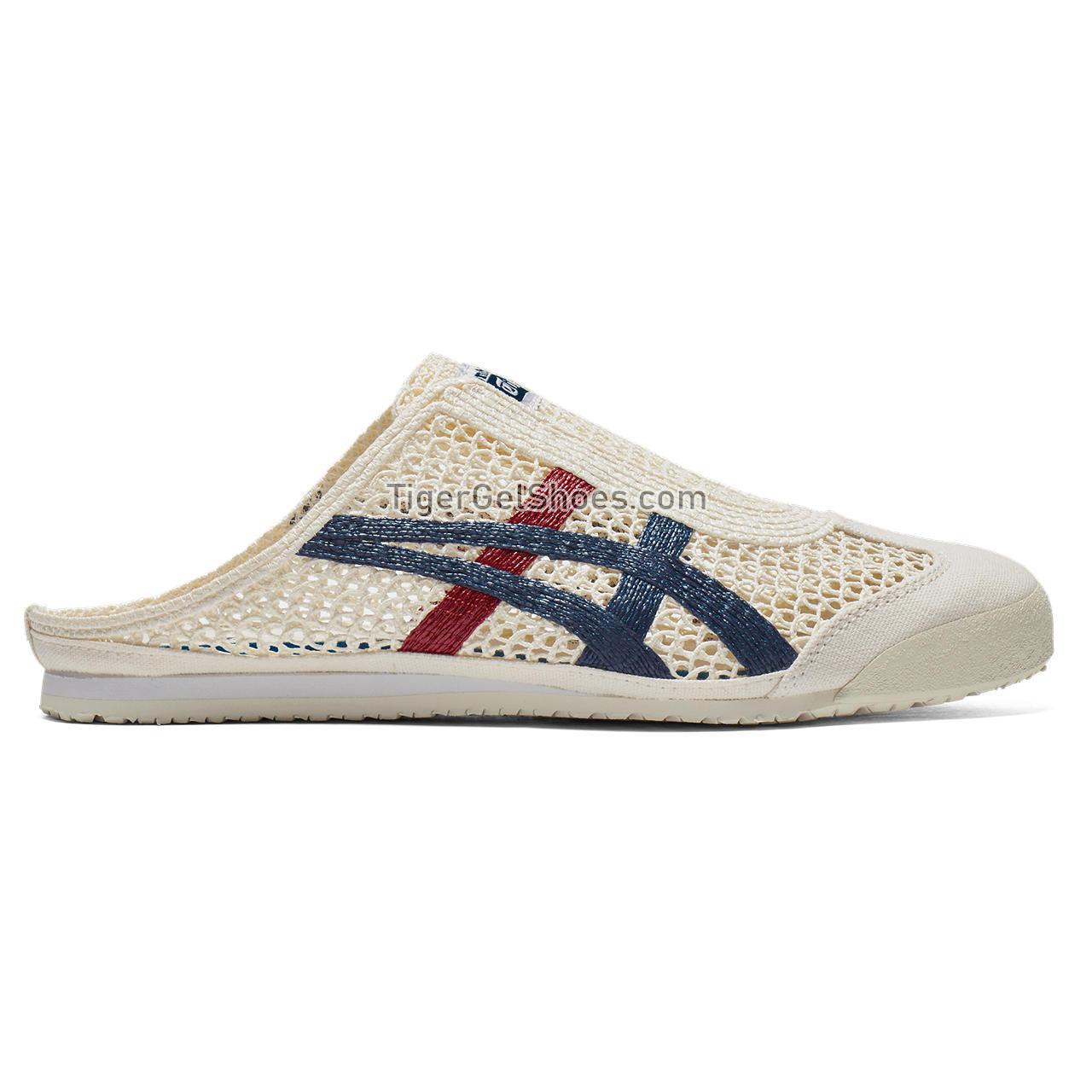 Onitsuka Tiger Mexico 66 Sabot Cream/Mako-blue 1183C123-100 Mens Womens Shoes