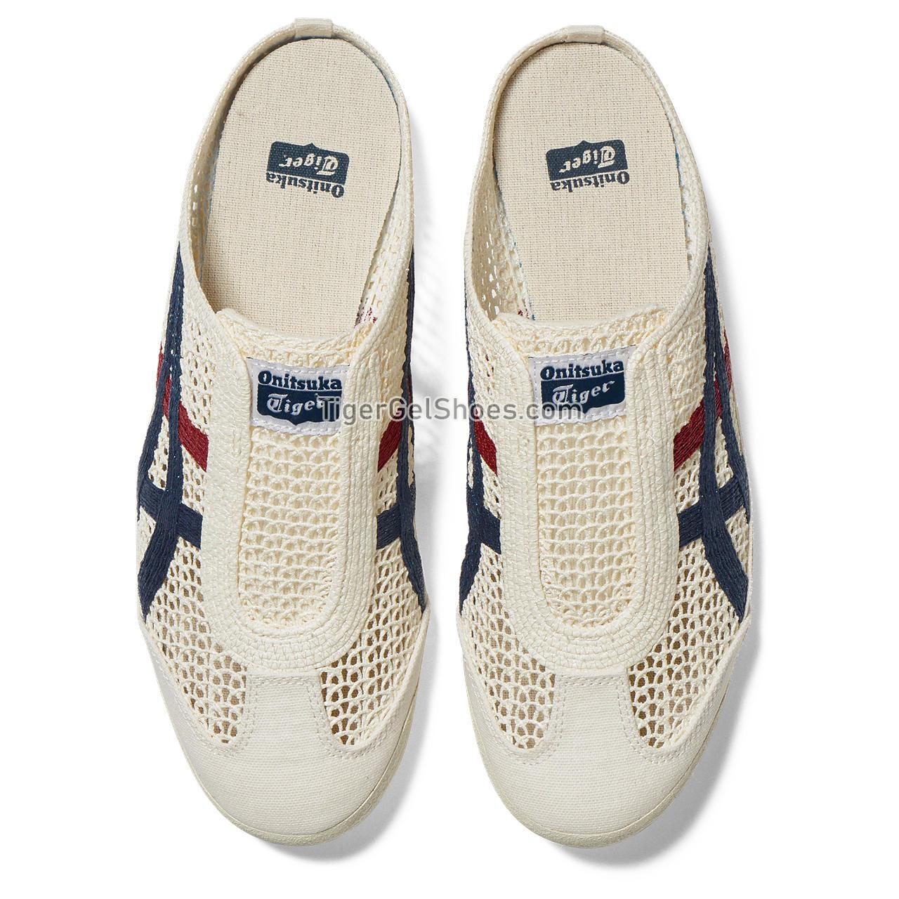 Onitsuka Tiger Mexico 66 Sabot Cream/Mako-blue 1183C123-100 Mens Womens Shoes