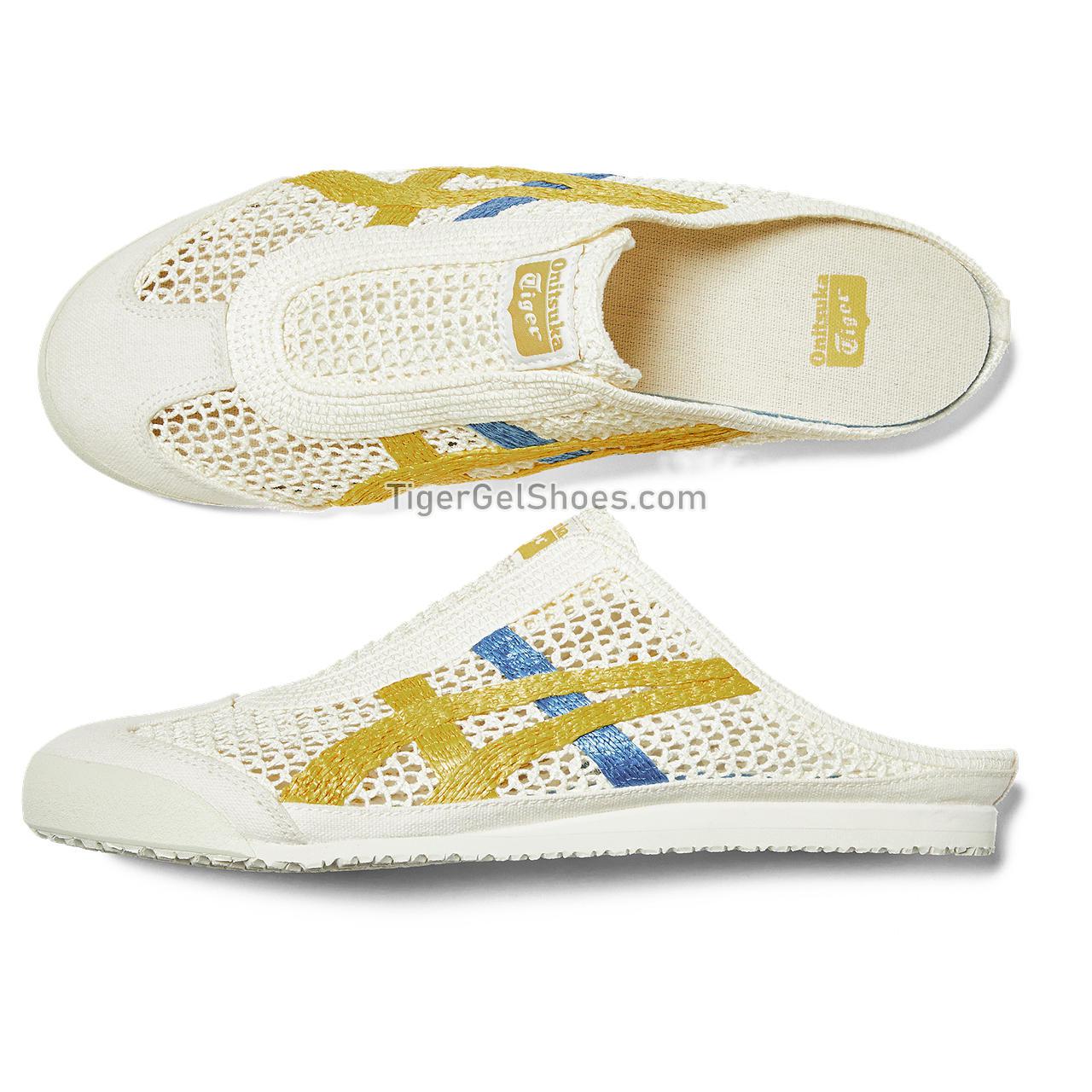 Onitsuka Tiger Mexico 66 Sabot Cream/Mustard 1183C123-104 Mens Womens Shoes