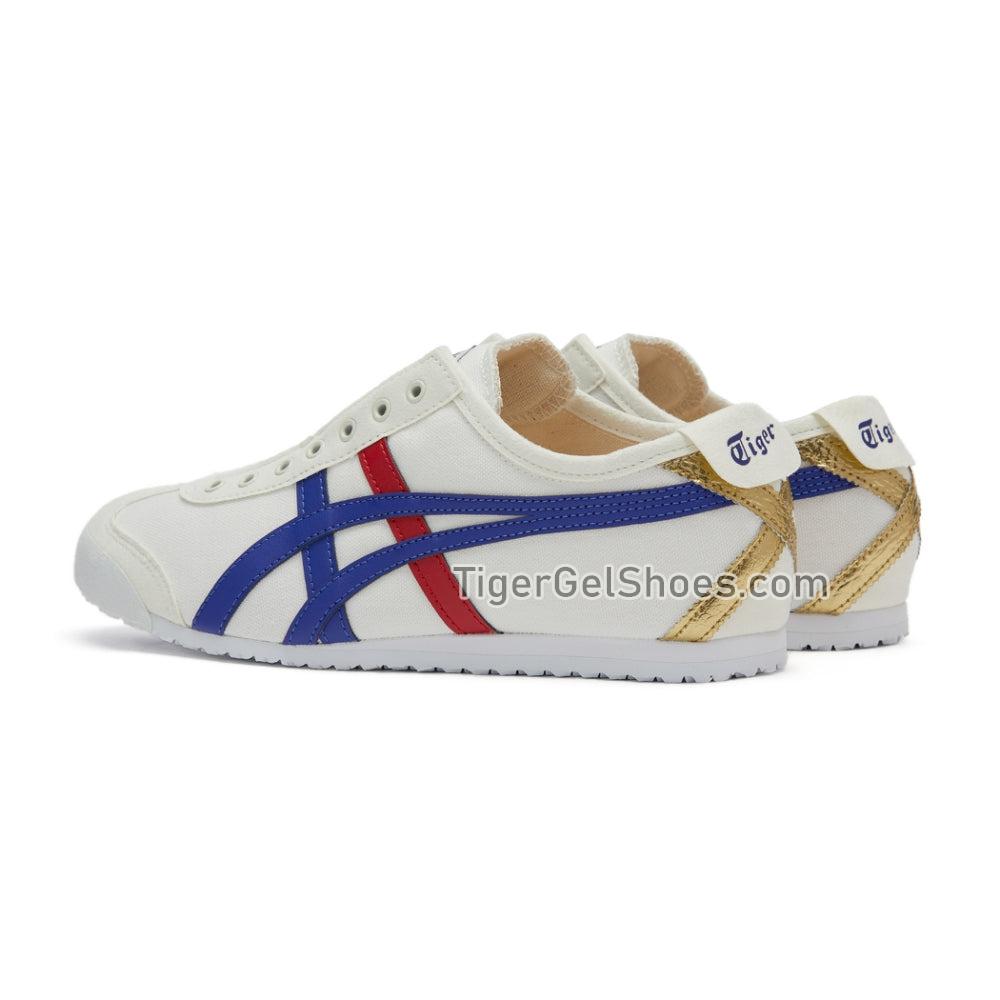 Onitsuka Tiger Mexico 66 Slip-on Cream/Tuna-blue 1183B475-100 Mens Womens Shoes