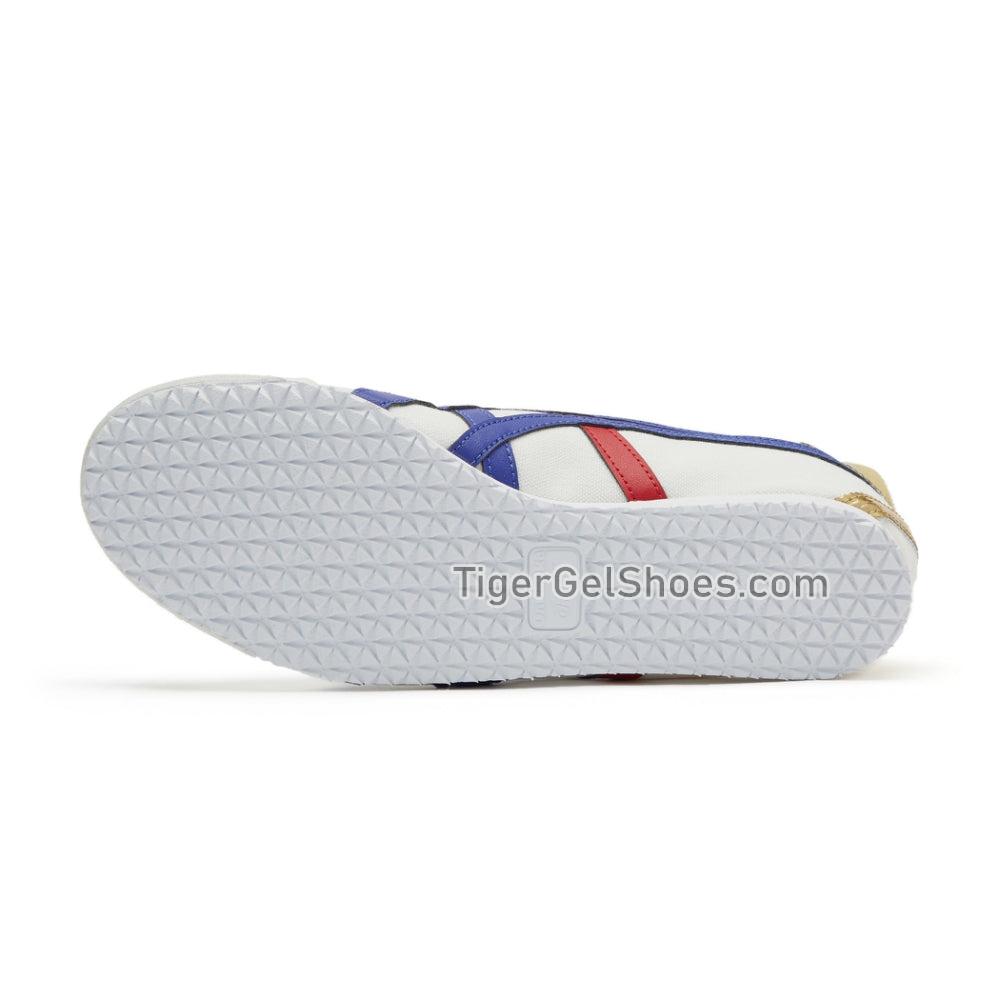 Onitsuka Tiger Mexico 66 Slip-on Cream/Tuna-blue 1183B475-100 Mens Womens Shoes