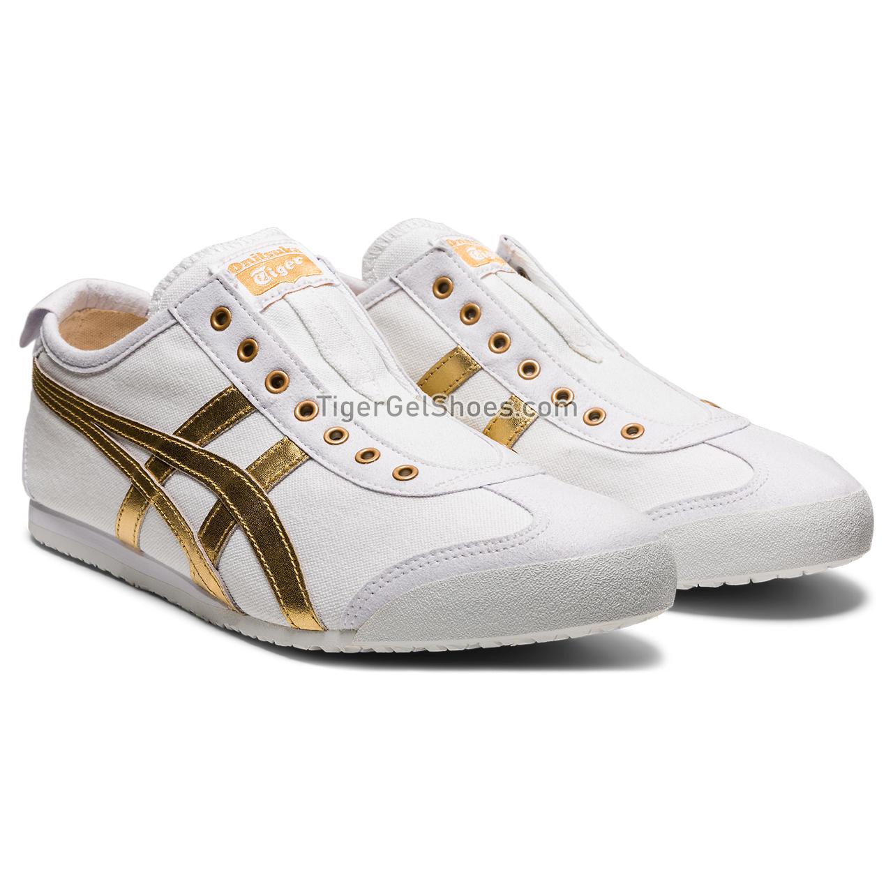 Onitsuka Tiger Mexico 66 Slip-on White/Pure-gold 1183A962-102 Mens Womens Shoes