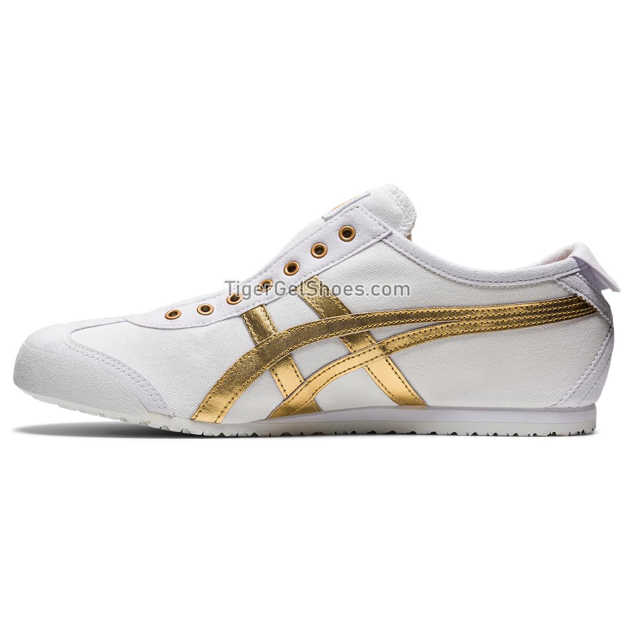 Onitsuka Tiger Mexico 66 Slip-on White/Pure-gold 1183A962-102 Mens Womens Shoes