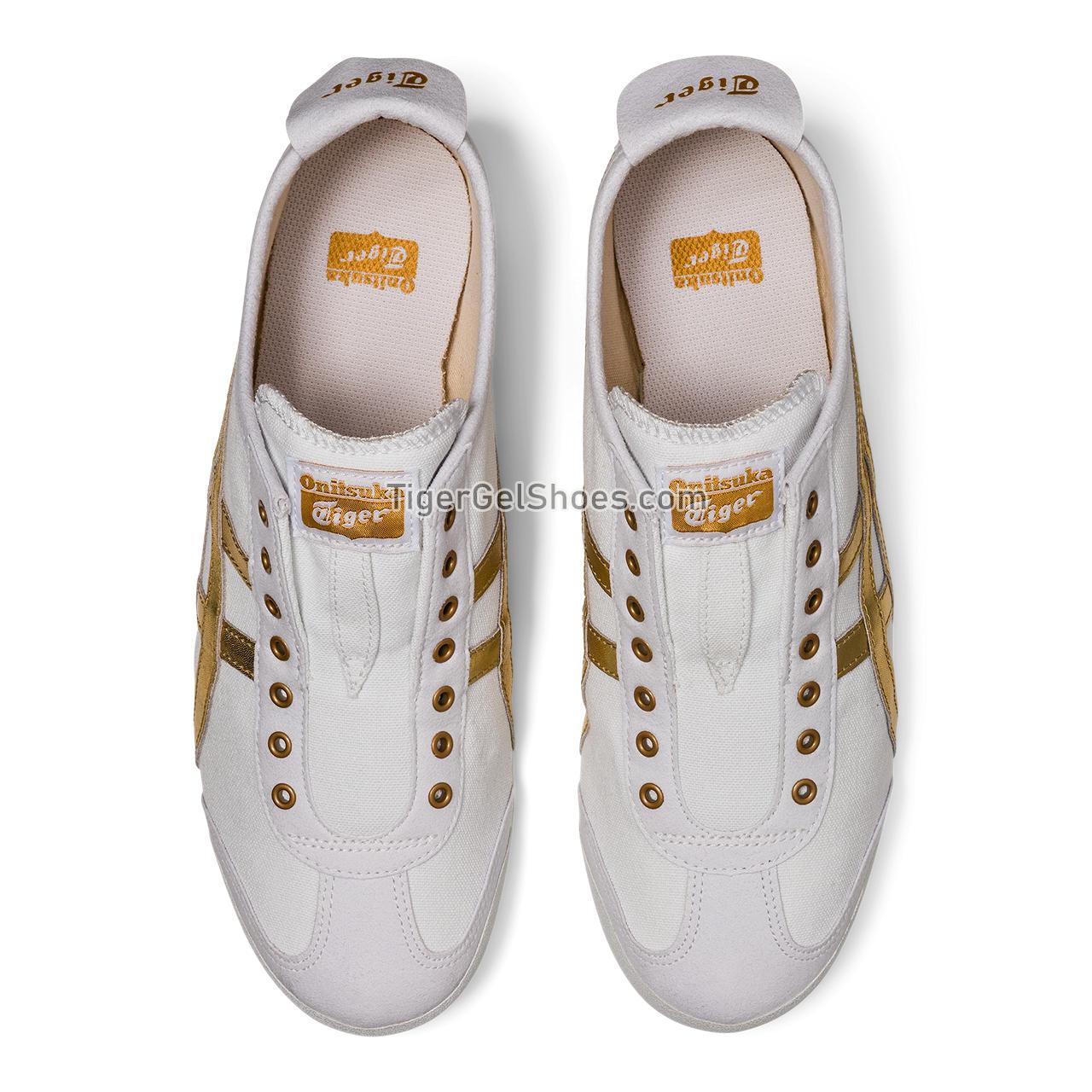 Onitsuka Tiger Mexico 66 Slip-on White/Pure-gold 1183A962-102 Mens Womens Shoes