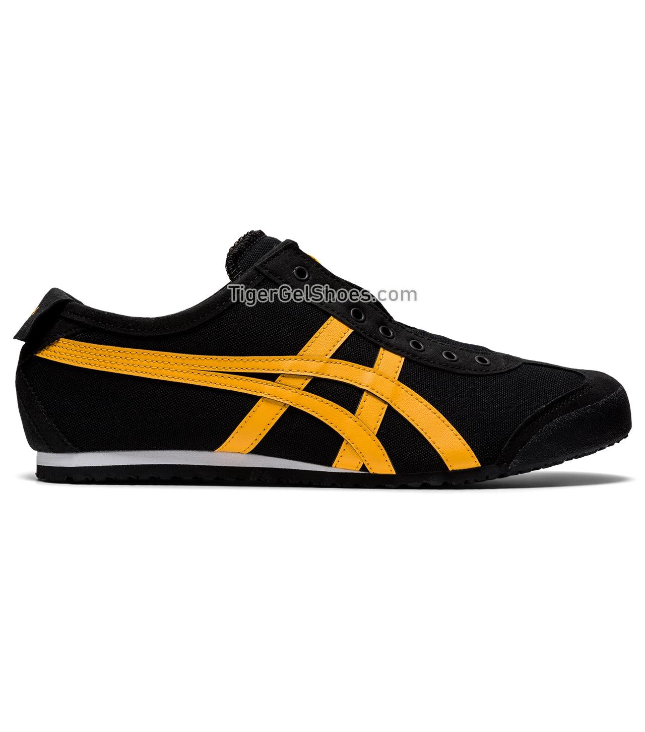 Onitsuka Tiger Mexico 66 Slip-on Black/Tiger-yellow 1183A360-001 Mens Womens Shoes