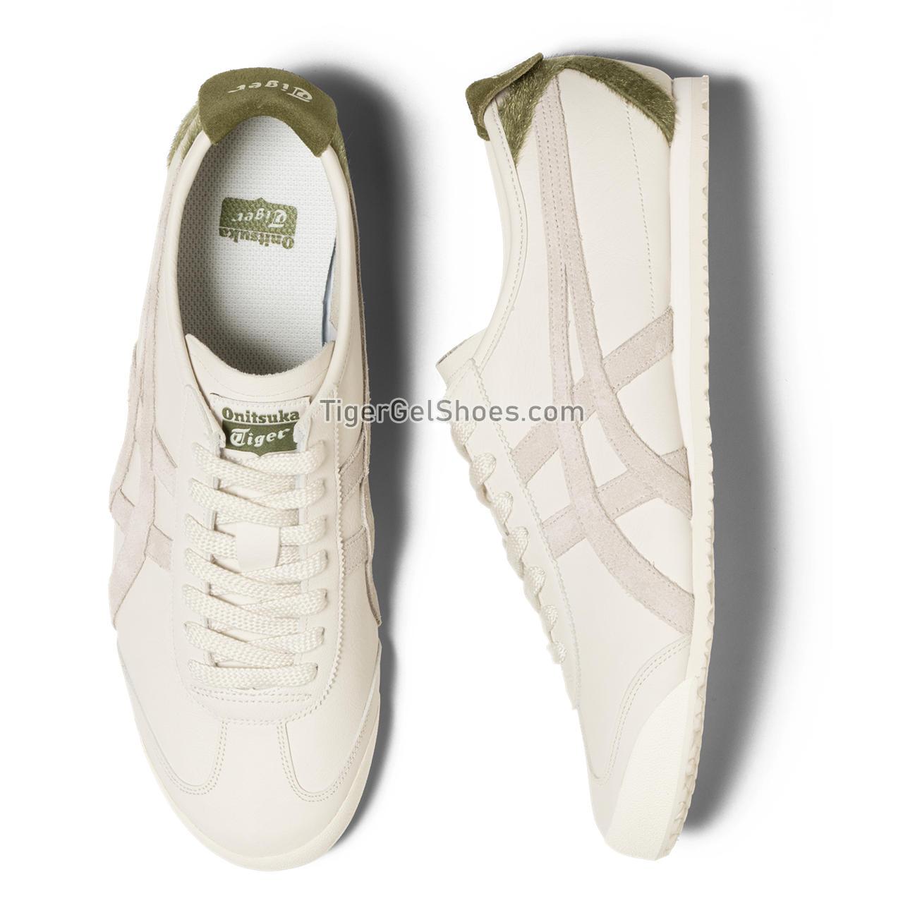 Onitsuka Tiger Mexico 66 Cream/Bronze-green 1183B991-100 Mens Womens Shoes
