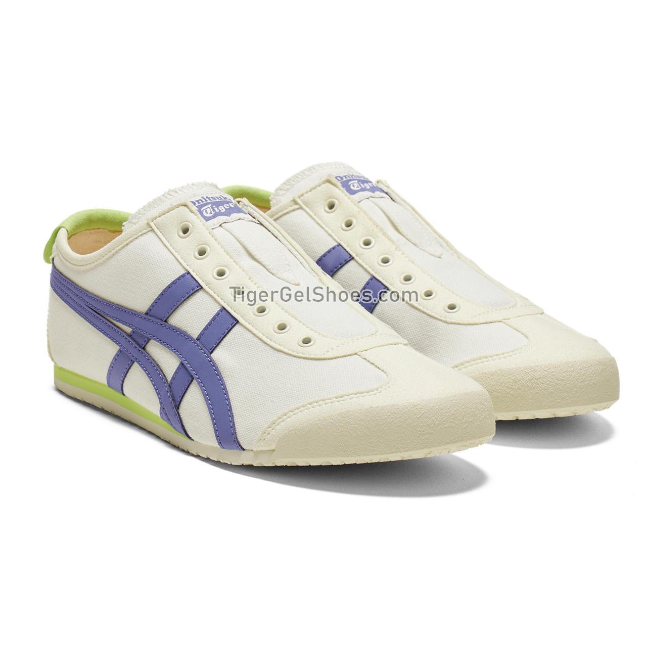 Onitsuka Tiger Mexico 66 Slip-on Cream/Ultramarine-Blue 1183A360-118 Mens Womens Shoes